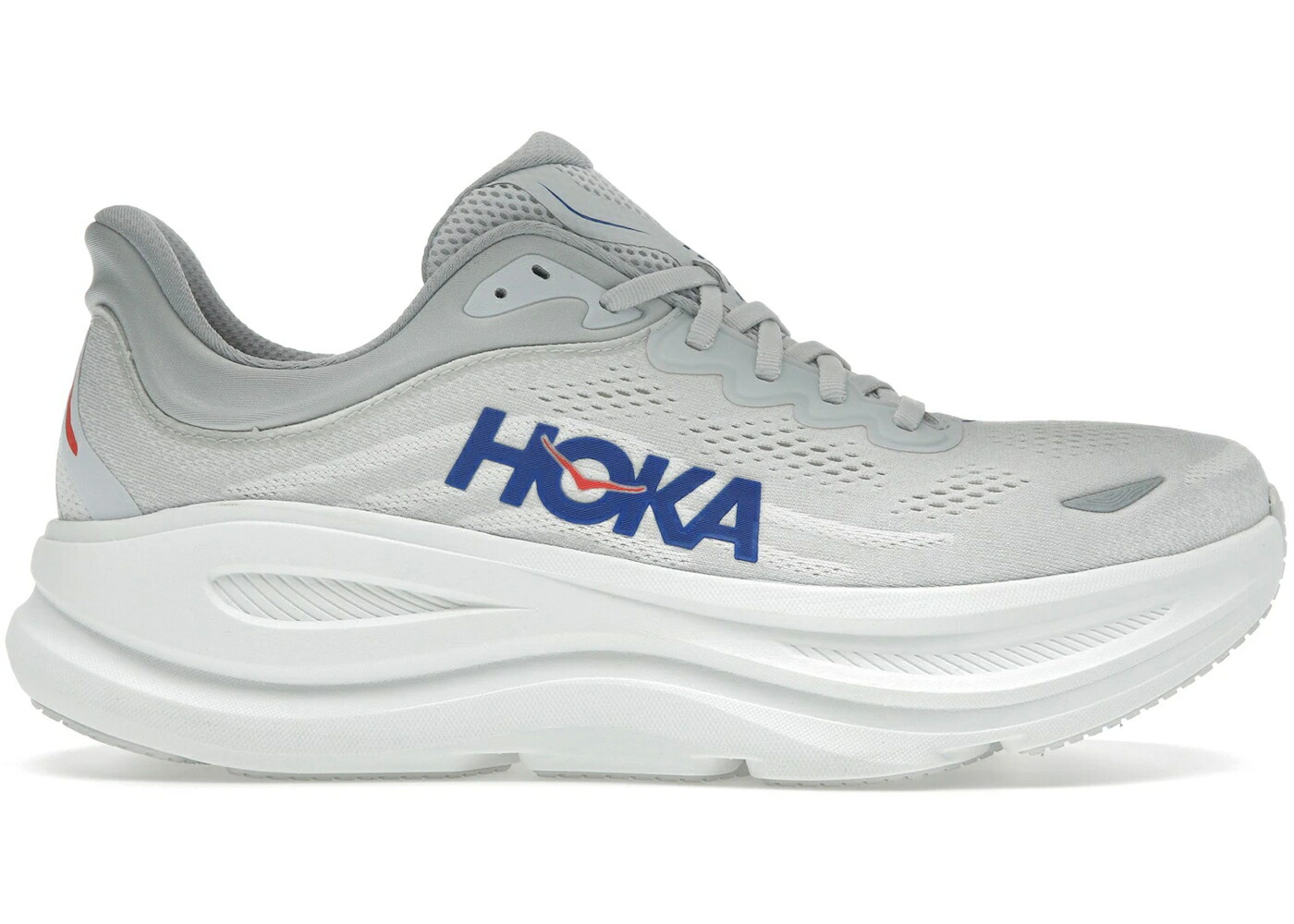 ホカオネオネ 灰色 グレー スニーカー メンズ HOKA ONE ONE HOKA ONE BONDI 9 COSMIC GREY ULTRAMARINE / COSMIC GREY ULTRAMARINE