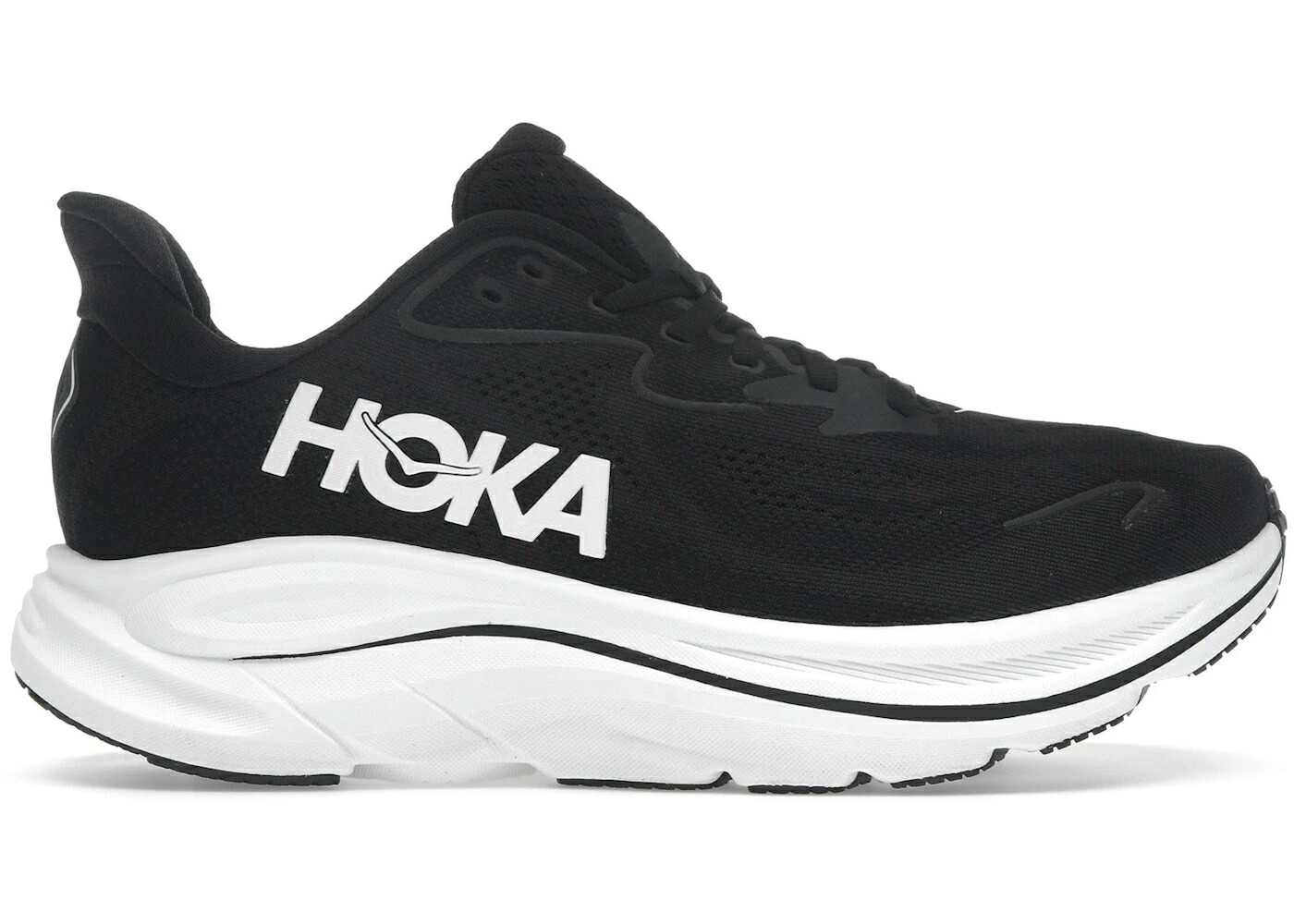 ホカオネオネ 黒色 ブラック 白色 ホワイト スニーカー メンズ HOKA ONE ONE HOKA ONE CLIFTON 10 BLACK WHITE / BLACK WHITE