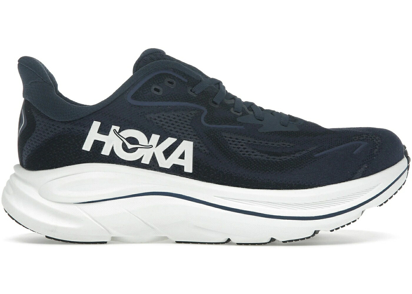 ホカオネオネ 紺色 米国海軍 白いこと 白いこと スニーカー メンズ HOKA ONE ONE HOKA ONE CLIFTON 10 NAVY WHITE / NAVY WHITE