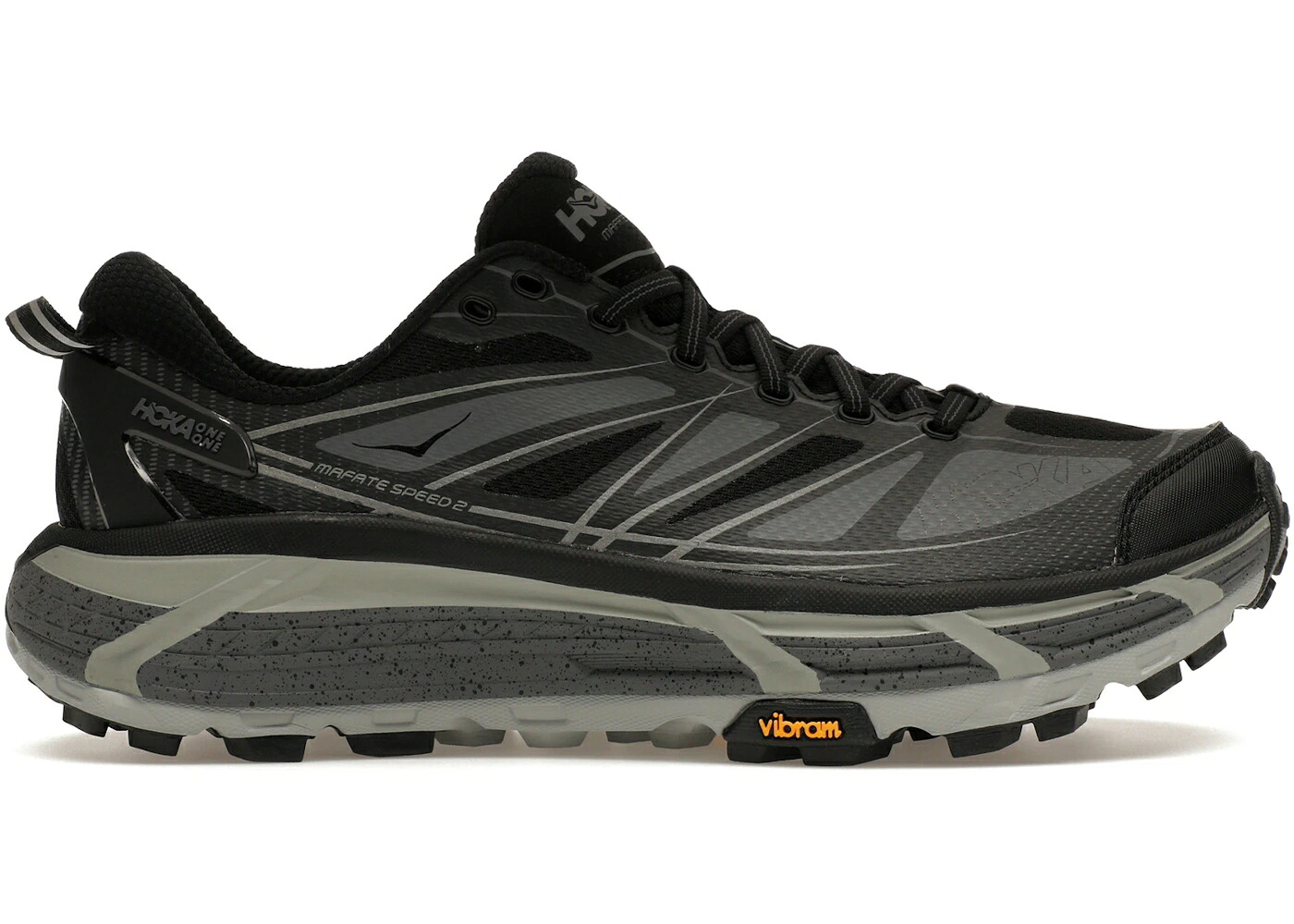 ホカオネオネ 素早さ 黒いこと 黒いこと スニーカー メンズ HOKA ONE ONE HOKA ONE MAFATE SPEED 2 BLACK CASTLEROCK / BLACK CASTLEROCK