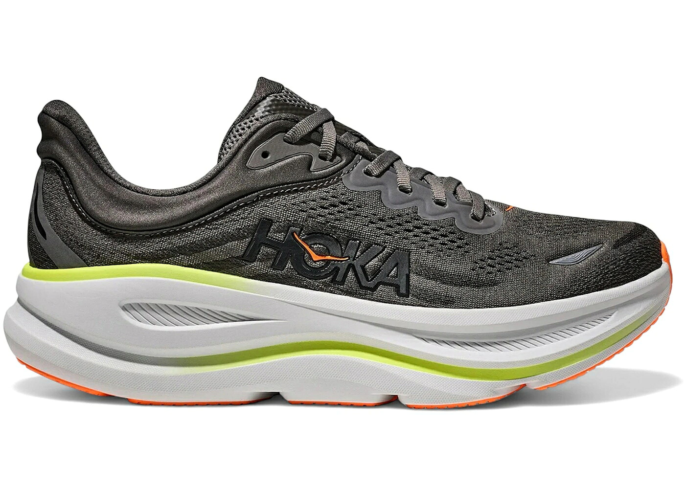 ホカオネオネ 薄墨色 薄墨色 スニーカー メンズ HOKA ONE ONE HOKA ONE BONDI 9 ASPHALT GREY GRAVEL / ASPHALT GREY GRAVEL