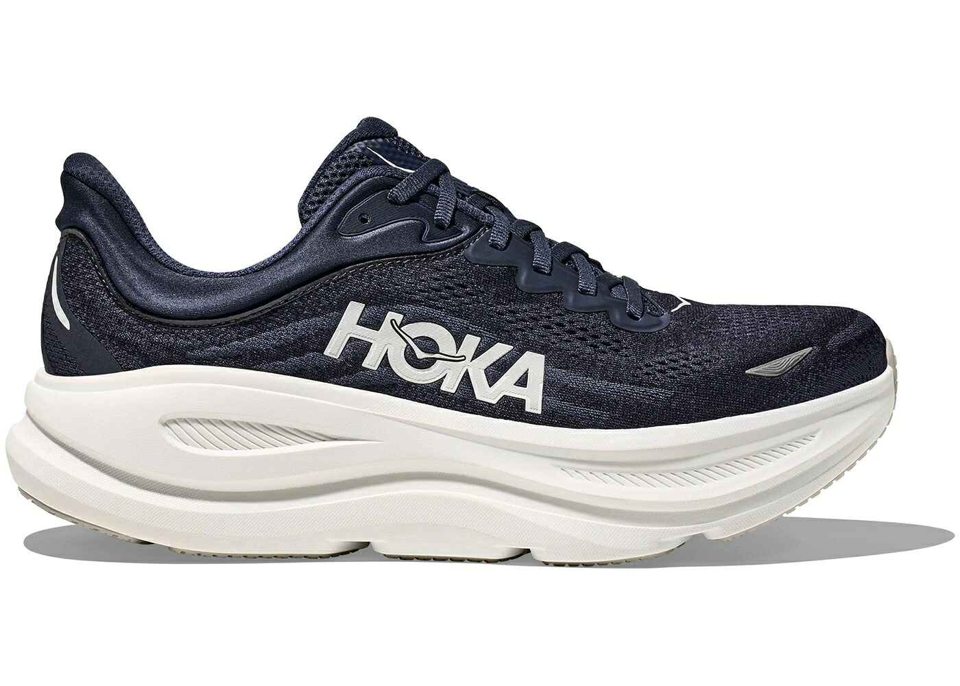ホカオネオネ 紺色 米国海軍 白いこと 白いこと スニーカー メンズ HOKA ONE ONE HOKA ONE BONDI 9 VARSITY NAVY WHITE / VARSITY NAVY WHITE スニーカー-靴-メンズ靴