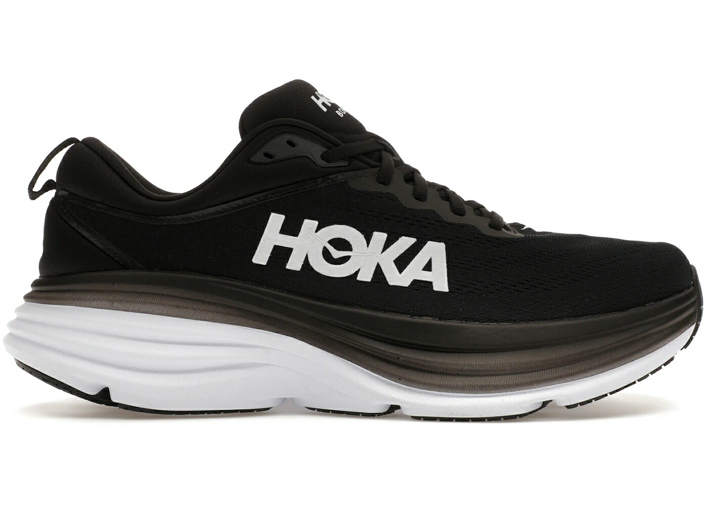 ホカオネオネ 黒色 ブラック 白色 ホワイト スニーカー メンズ HOKA ONE ONE HOKA ONE BONDI 8 BLACK WHITE / BLACK WHITE
