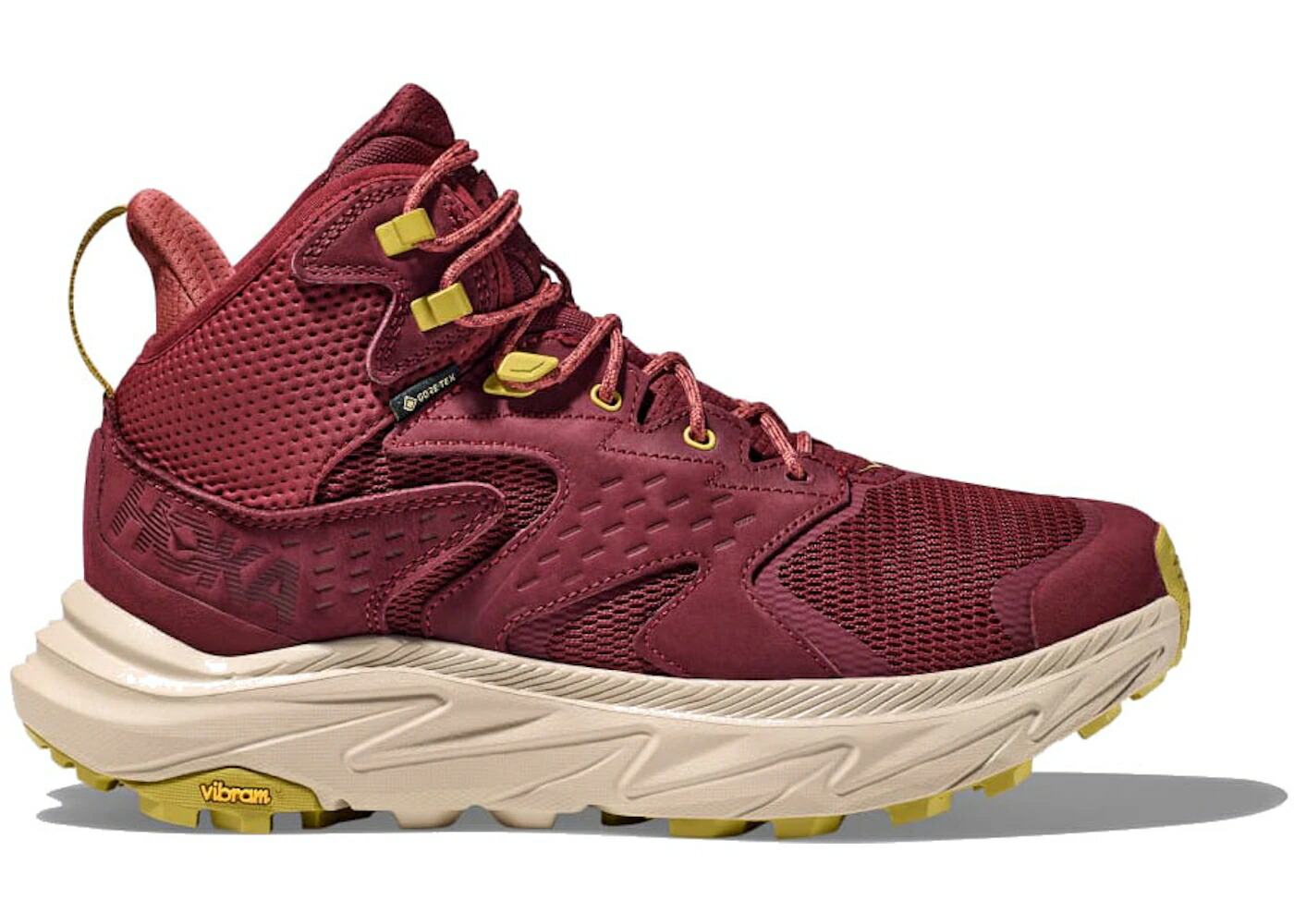 ホカオネオネ ミッド オックスフォード ゴアテックス スニーカー メンズ HOKA ONE ONE HOKA ONE ANACAPA 2 MID GORE TEX CABERNET OXFORD TAN / CABERNET OXFORD TAN｜スニケス