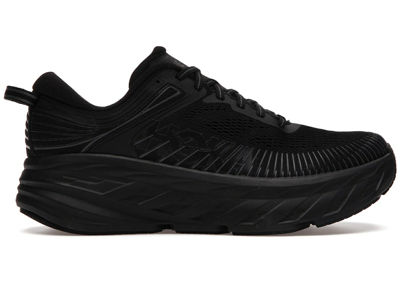 ホカオネオネ 黒色 ブラック スニーカー メンズ HOKA ONE ONE HOKA ONE BONDI 7 BLACK / BLACK BLACK