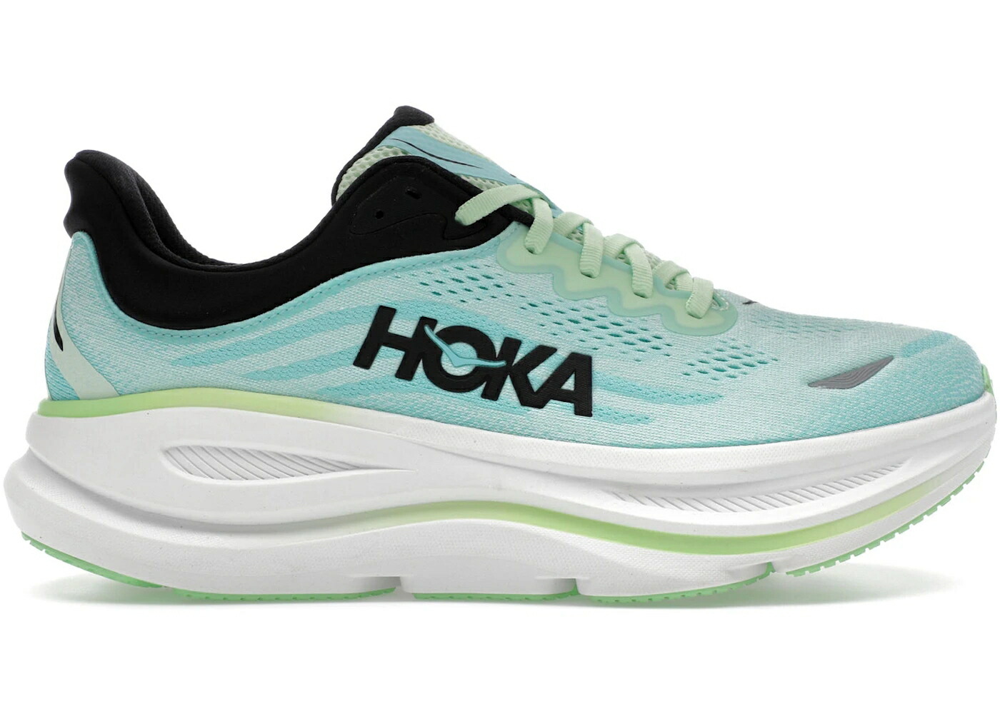 ホカオネオネ 青色 ブルー スニーカー メンズ HOKA ONE ONE HOKA ONE BONDI 9 LUNA MOTH BLUE SPARK / LUNA MOTH BLUE SPARK