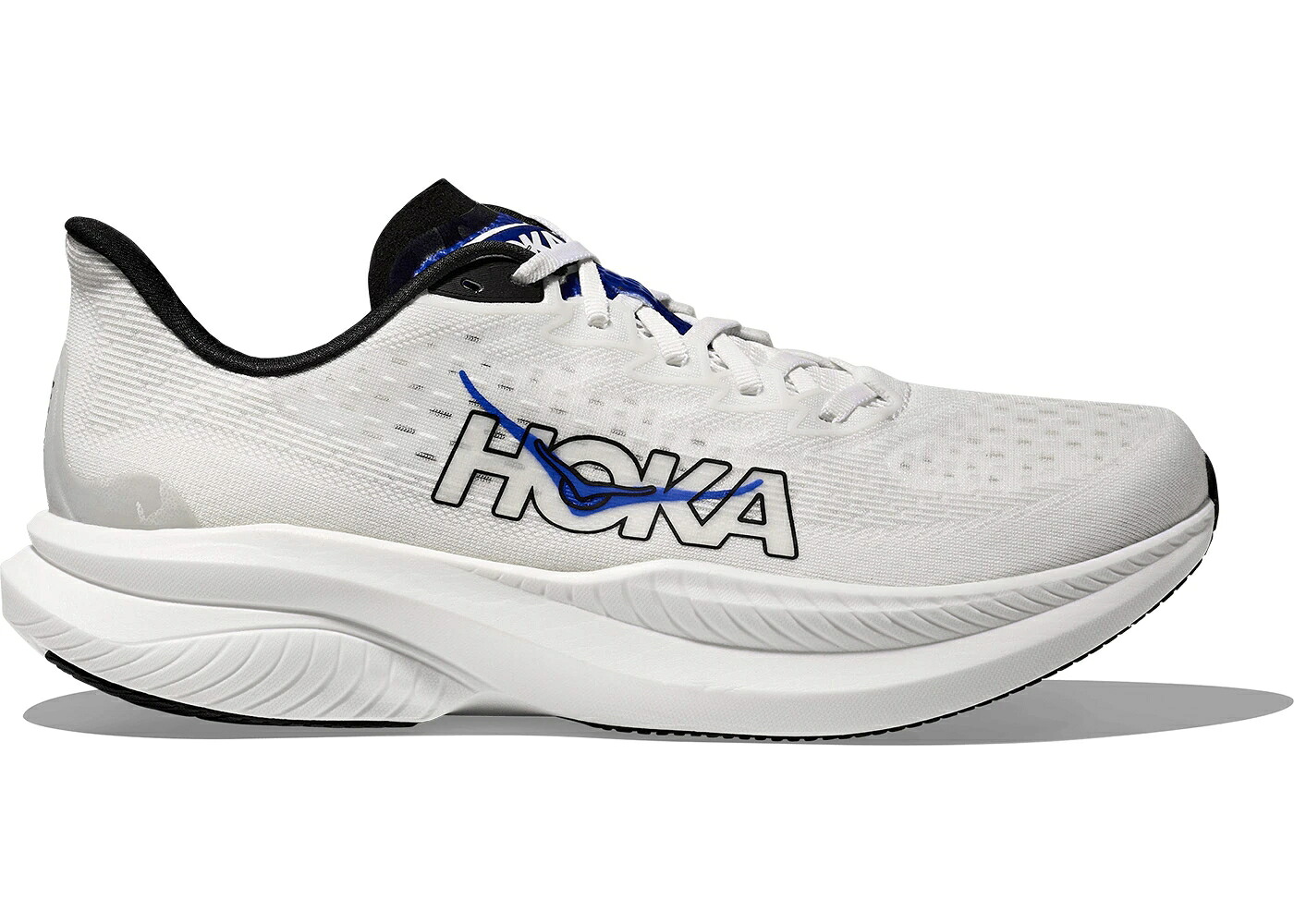 ホカオネオネ 白いこと 白いこと スニーカー メンズ HOKA ONE ONE HOKA ONE MACH 6 WHITE ULTRAMARINE / WHITE ULTRAMARINE
