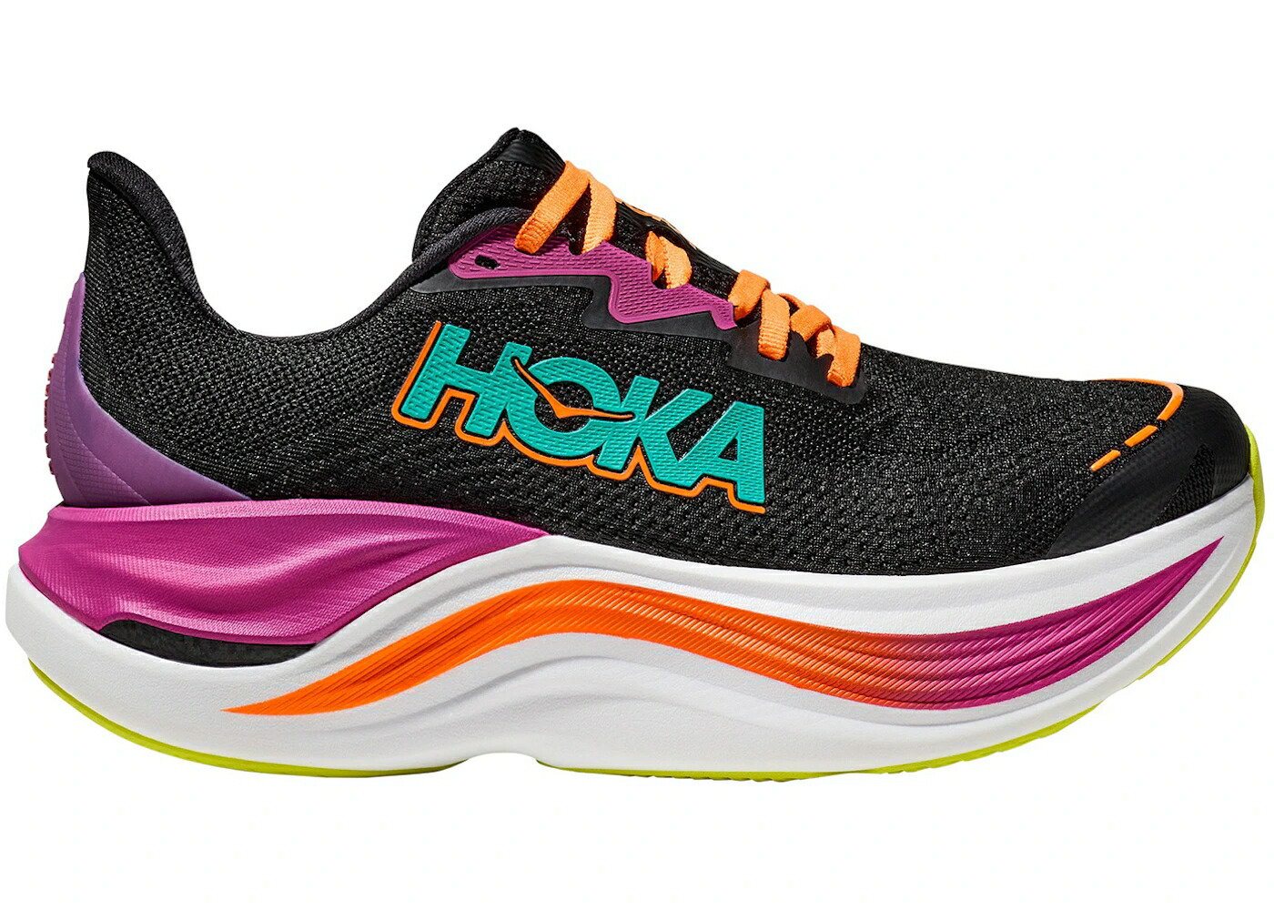 ホカオネオネ 黒色 ブラック アクア スニーカー メンズ HOKA ONE ONE HOKA ONE SKYWARD X BLACK ELECTRIC AQUA / BLACK ELECTRIC AQUA