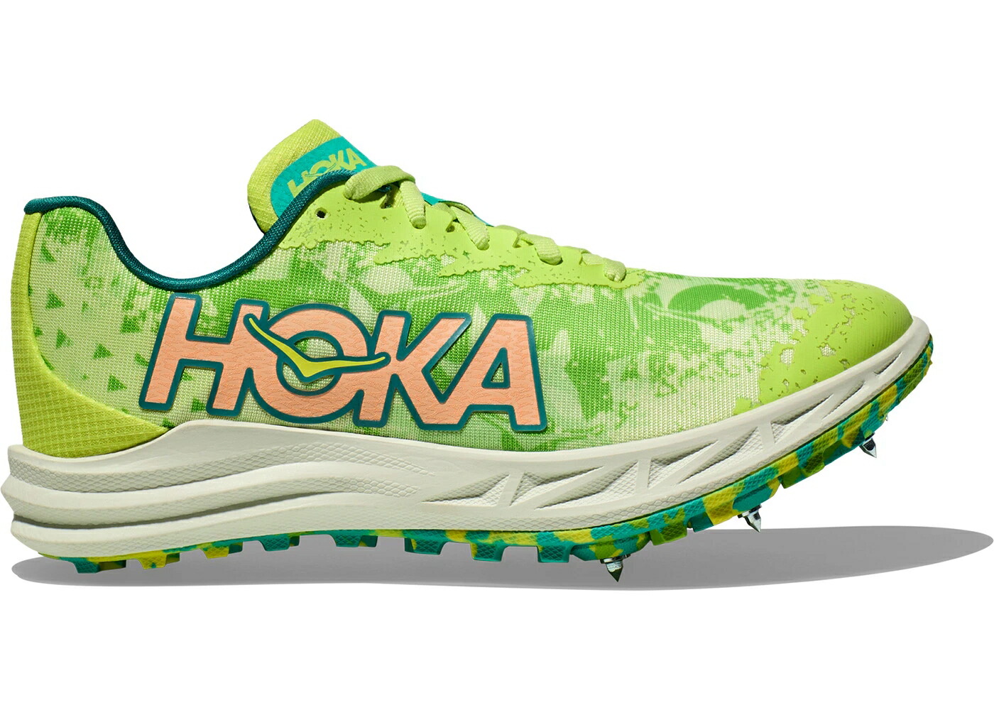 ホカオネオネ 菩提樹 スニーカー メンズ HOKA ONE ONE HOKA ONE CRESCENDO XC LETTUCE ELECTRIC LIME / LETTUCE ELECTRIC LIME