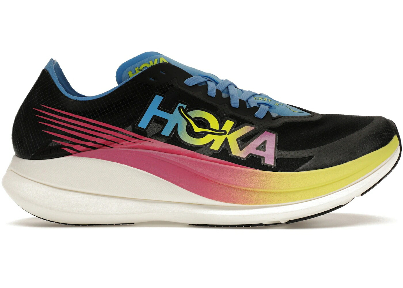 ホカオネオネ 黒色 ブラック スニーカー メンズ HOKA ONE ONE HOKA ONE ROCKET X 2 BLACK MULTI / BLACK MULTI|スニケス
