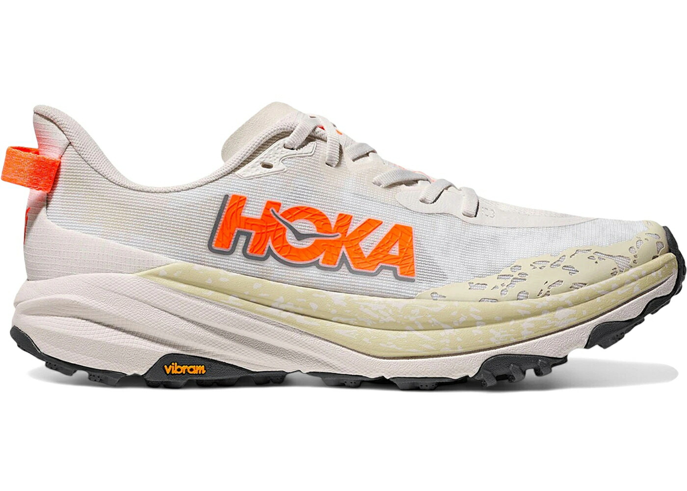 ホカオネオネ 白色 ホワイト スニーカー メンズ HOKA ONE ONE HOKA ONE SPEEDGOAT 6 WHITE NEON TANGERINE / WHITE NEON TANGERINE