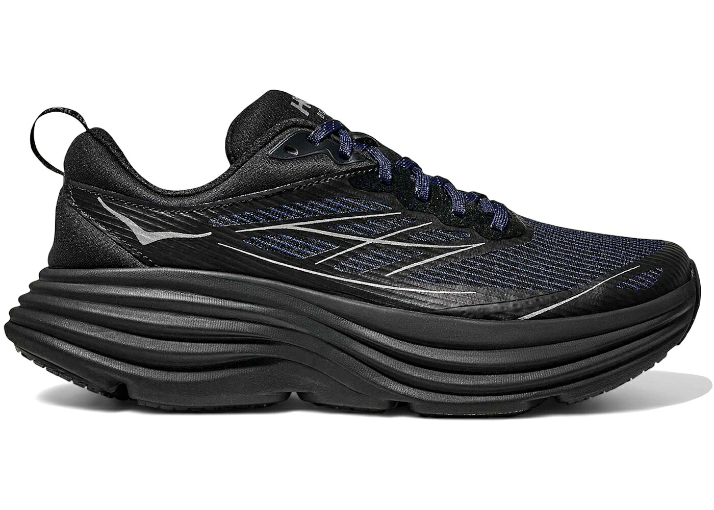 ホカオネオネ 黒いこと 黒いこと スニーカー メンズ HOKA ONE ONE HOKA ONE BONDI 8 CAGED MIDNIGHT BLACK / MIDNIGHT BLACK