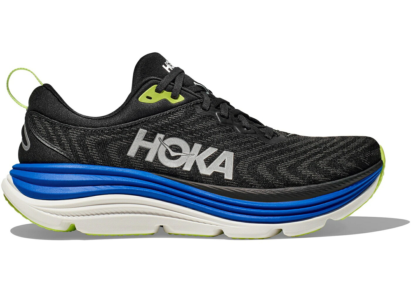 ホカオネオネ 黒いこと 黒いこと スニーカー メンズ HOKA ONE ONE HOKA ONE GAVIOTA 5 BLACK ELECTRIC COBALT / BLACK ELECTRIC COBALT