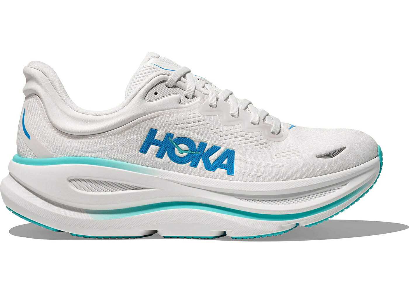 ホカオネオネ 白色 ホワイト 青色 ブルー スニーカー メンズ HOKA ONE ONE HOKA ONE BONDI 9 WHITE BLUE / WHITE HOKA BLUE｜スニケス