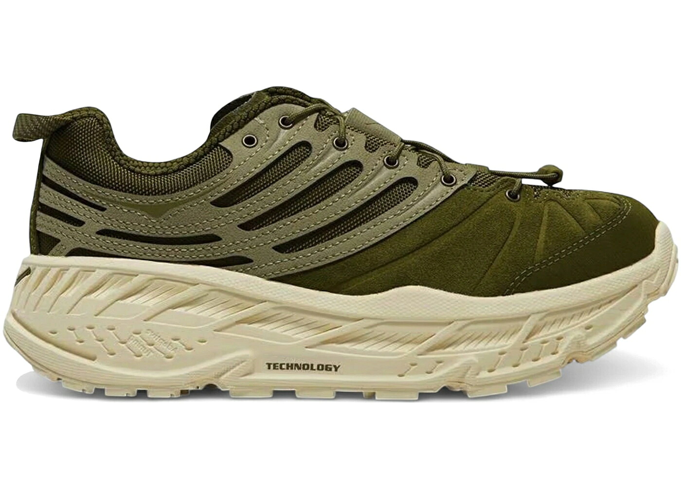 ホカオネオネ 緑 緑であること ワイルド スニーカー メンズ HOKA ONE ONE HOKA ONE STINSON EVO OG TP MOSS GREEN WILD MUSHROOM / MOSS GREEN WILD MUSHROOM