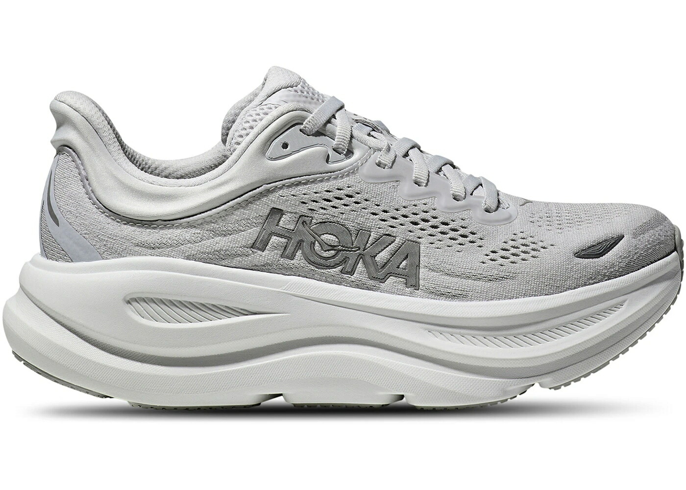ホカオネオネ しろがね色 しろがね色 WOMEN\u0027S スニーカー レディース HOKA ONE ONE HOKA ONE BONDI 9 STARDUST SILVER (WOMEN\u0027S) / STARDUST SILVER