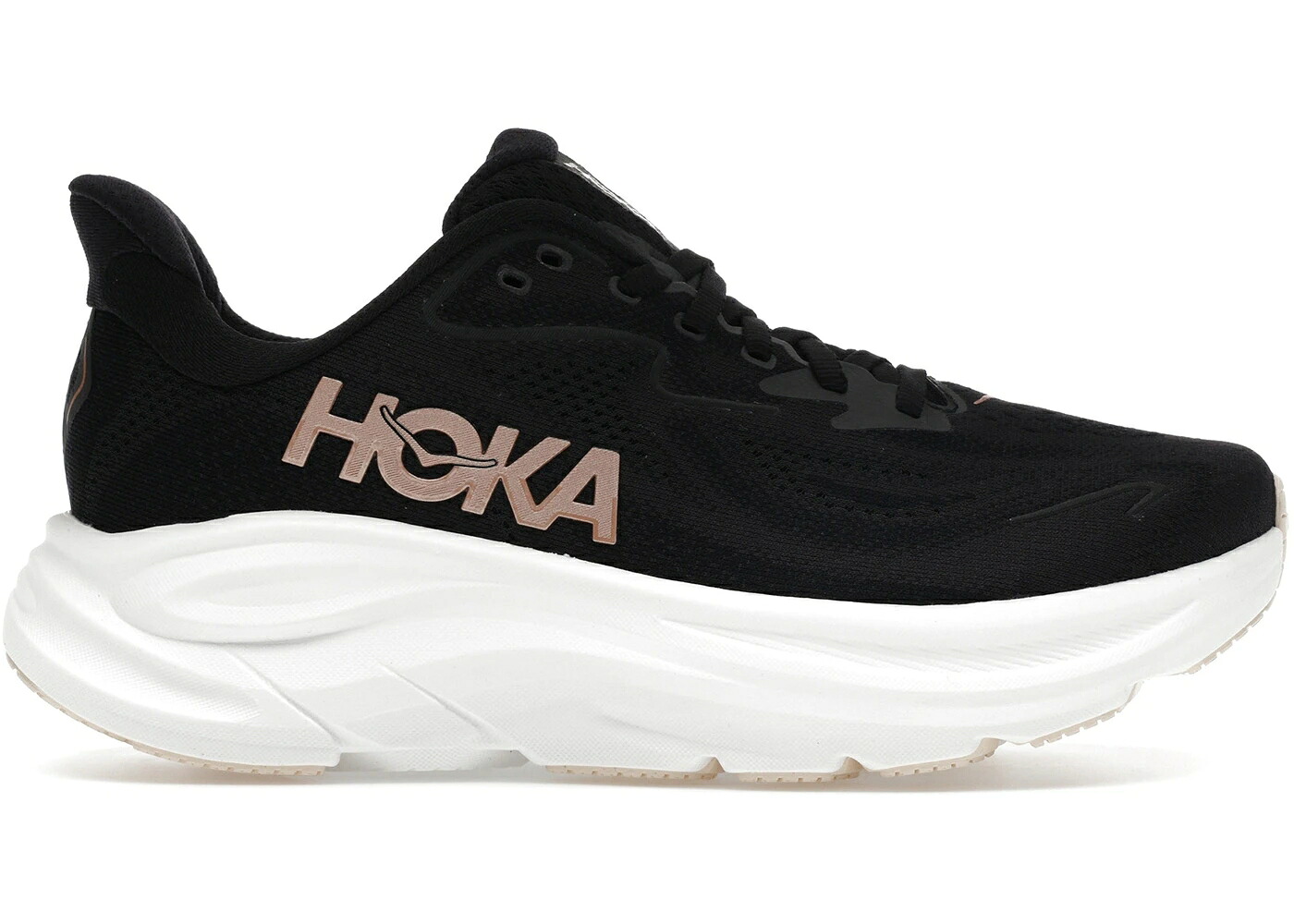 ホカオネオネ 黒いこと 黒いこと サクラ色 ゴールド WOMEN\u0027S スニーカー レディース HOKA ONE ONE HOKA ONE CLIFTON 10 BLACK ROSE GOLD (WOMEN\u0027S) / BLACK ROSE GOLD