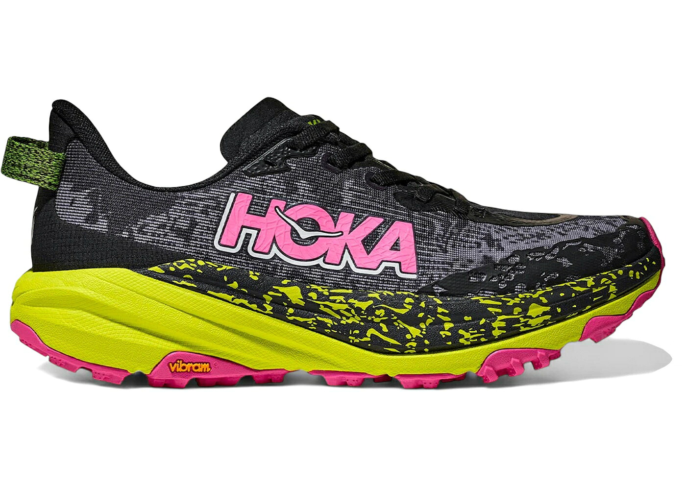 ホカオネオネ 黒色 ブラック WOMEN'S スニーカー レディース HOKA ONE ONE HOKA ONE SPEEDGOAT 6 BLACK NEON CITRUS (WOMEN'S) / BLACK NEON HOKA CITRUS|スニケス