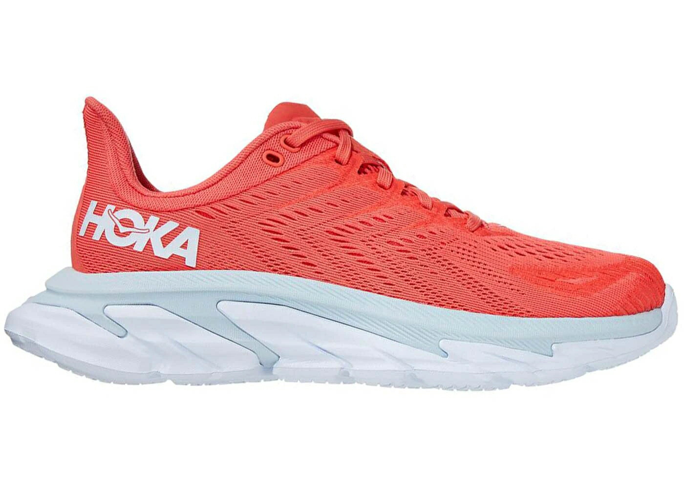 ホカオネオネ 白色 ホワイト WOMEN'S スニーカー レディース HOKA ONE ONE HOKA ONE CLIFTON EDGE HOT CORAL (WOMEN'S) / HOT CORAL WHITE