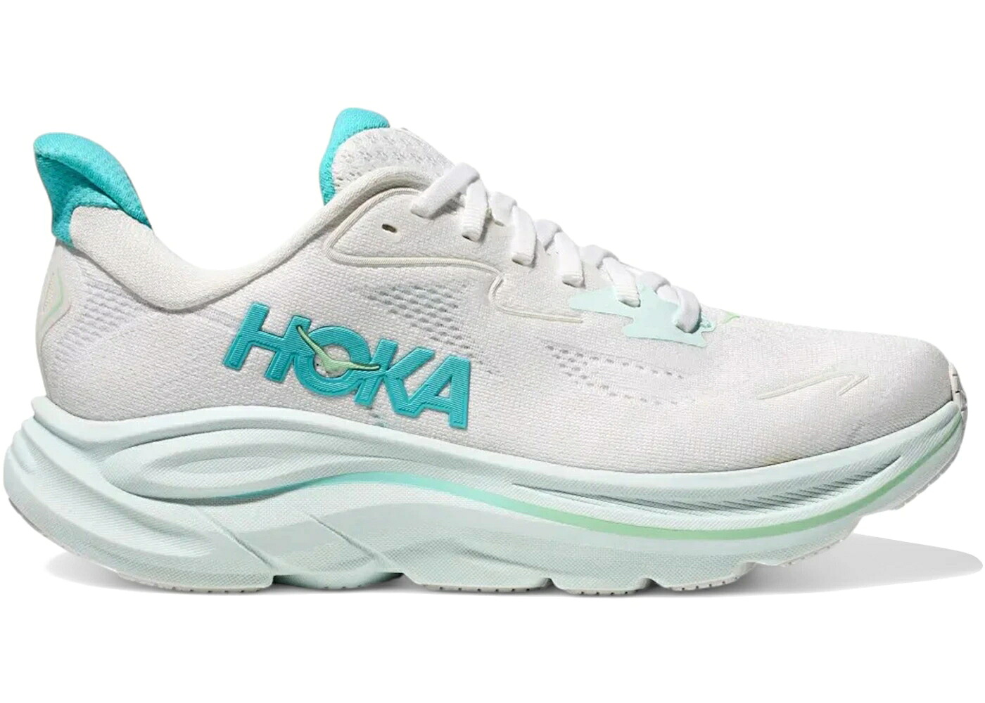 ホカオネオネ 白色 ホワイト 青色 ブルー WOMEN'S スニーカー レディース HOKA ONE ONE HOKA ONE CLIFTON 10 WHITE CIELO BLUE (WOMEN'S) / WHITE CIELO BLUE