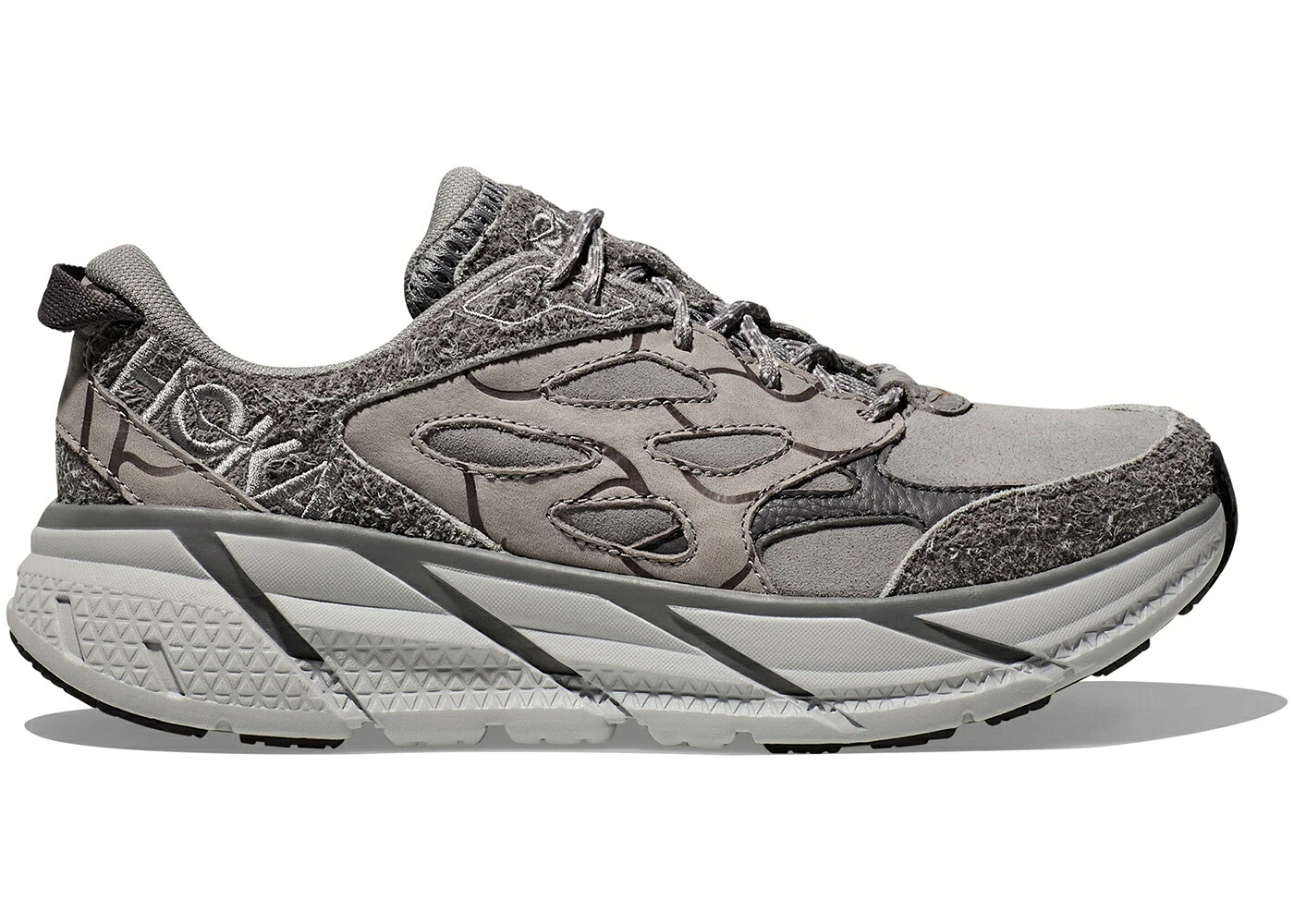 ホカオネオネ エリート システム 灰色 グレー スニーカー メンズ HOKA ONE ONE HOKA ONE CLIFTON L ELITE TERRAIN SYSTEM GALACTIC GREY / GALACTIC GREY SATELLITE GREY|スニケス