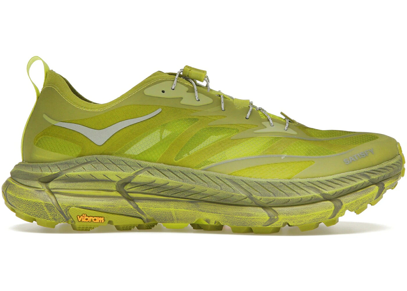 ホカオネオネ 素早さ ともし火 天然ゴム スニーカー メンズ HOKA ONE ONE HOKA ONE MAFATE SPEED 4 LITE SATISFY SULFUR / RUBBER RUBBER