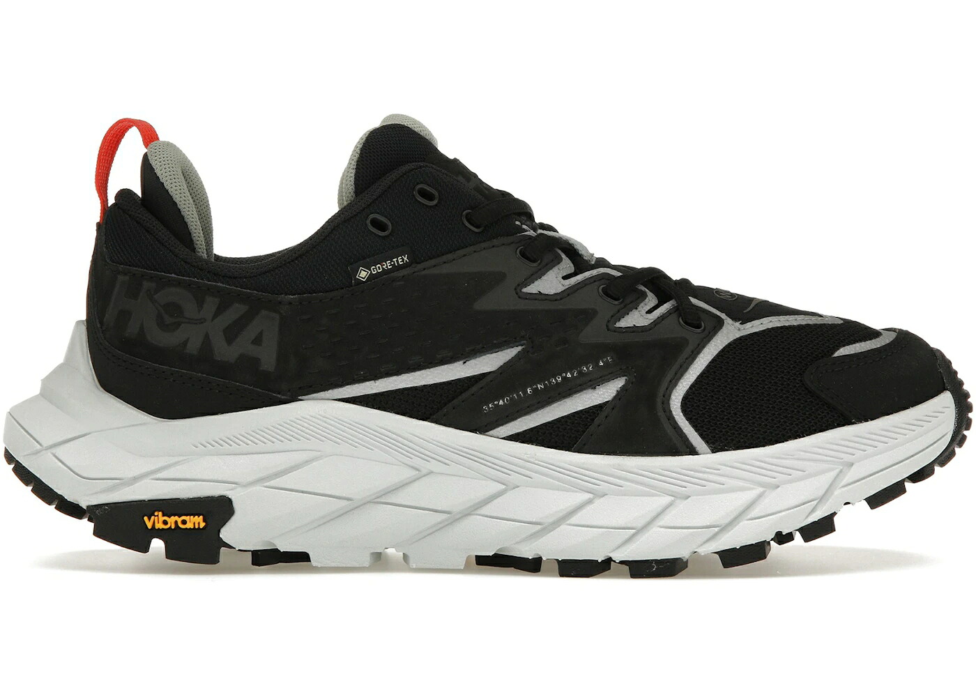 ホカオネオネ ゴアテックス ダブルタップス 黒いこと 黒いこと 薄墨色 薄墨色 スニーカー メンズ HOKA ONE ONE HOKA ONE ANACAPA LOW GORE-TEX WTAPS JET BLACK / JET BLACK GLACIER GREY