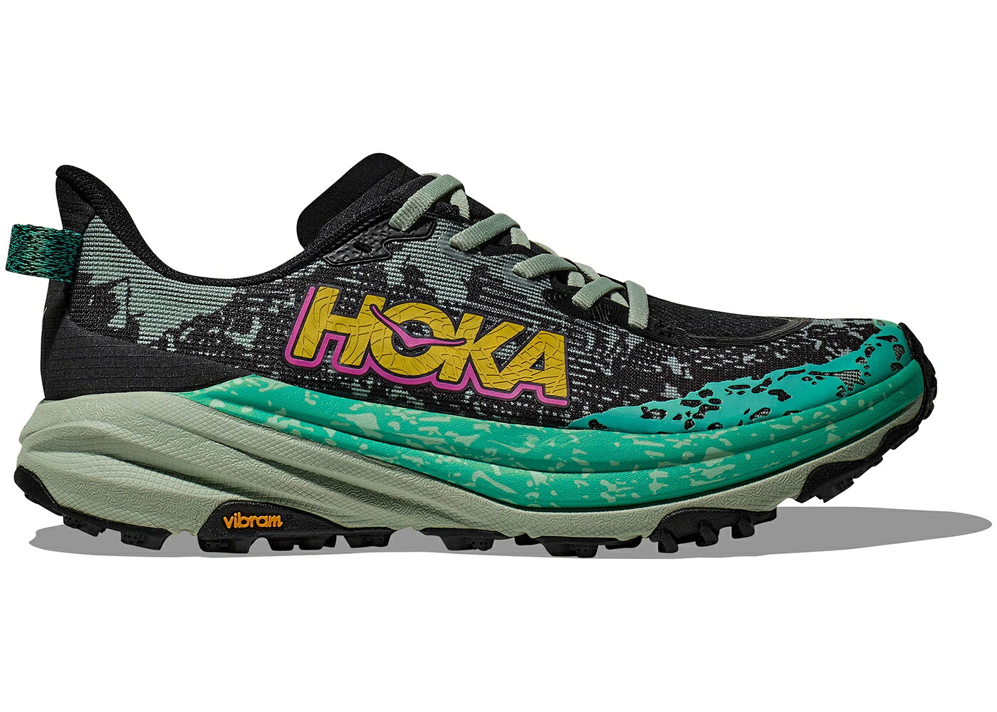 ホカオネオネ 黒いこと 黒いこと WOMEN\u0027S スニーカー レディース HOKA ONE ONE HOKA ONE SPEEDGOAT 6 BLACK ALOE VERA (WOMEN\u0027S) / BLACK ALOE VERA スニーカー-靴-レディース靴