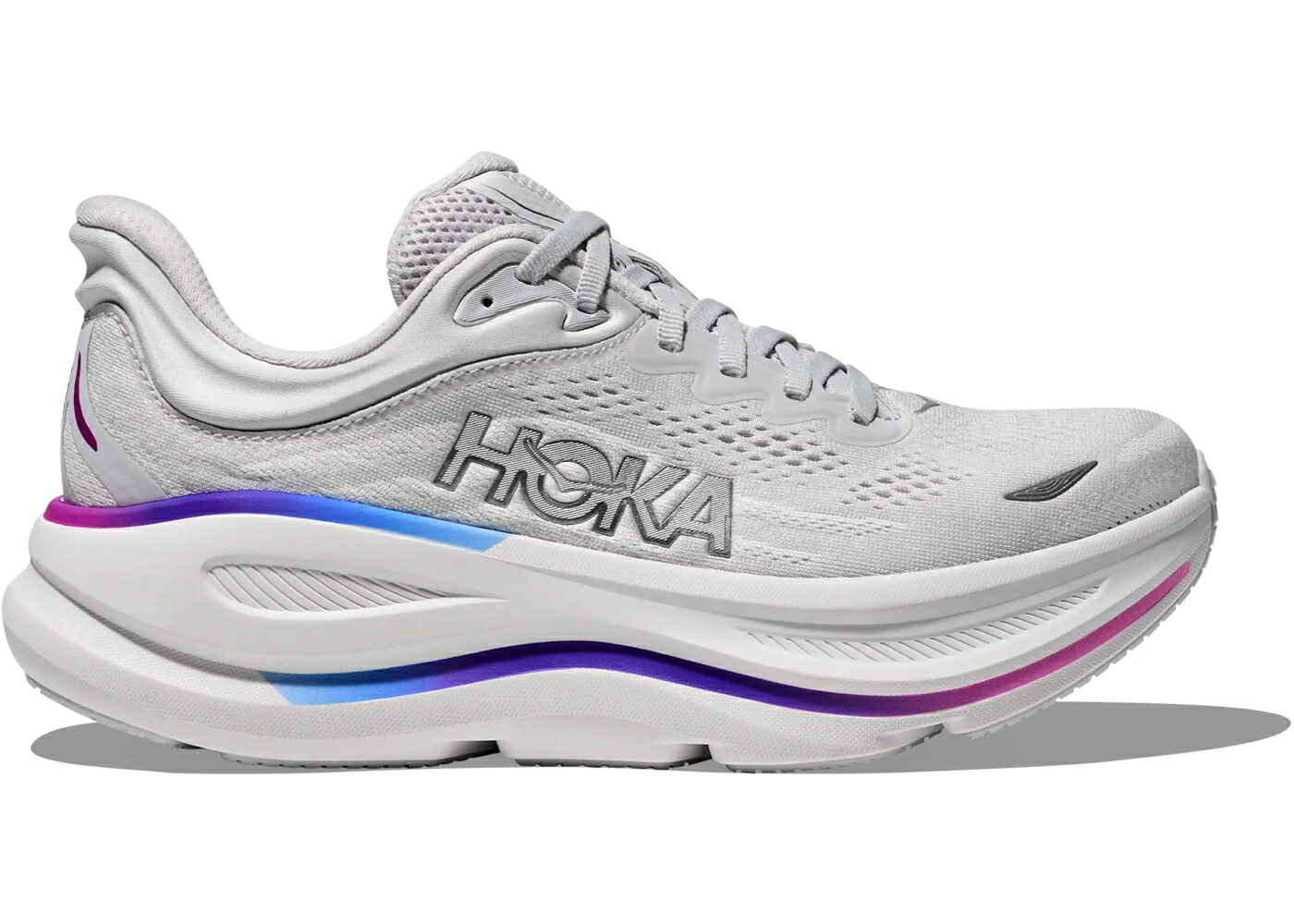 ホカオネオネ 薄墨色 薄墨色 白いこと 白いこと WOMEN\u0027S スニーカー レディース HOKA ONE ONE HOKA ONE BONDI 9 COSMIC GREY WHITE MESH (WOMEN\u0027S) / COSMIC GREY WHITE MESH