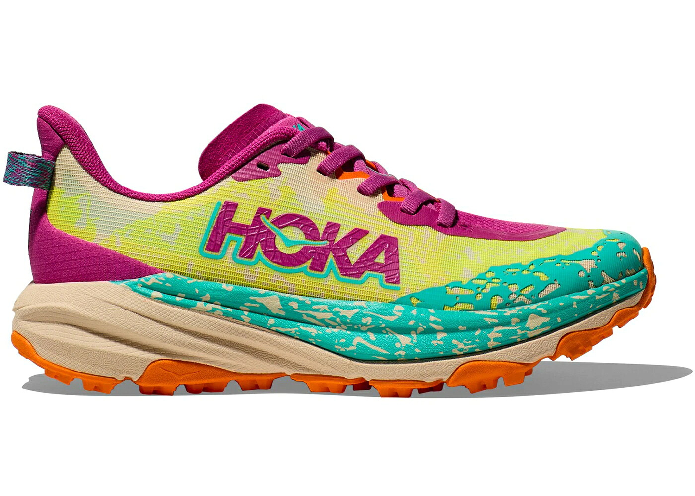 ホカオネオネ アクア ジュニア キッズ HOKA ONE ONE HOKA ONE SPEEDGOAT 6 FUCHSIA ELECTRIC AQUA (GS) / FUCHSIA ELECTRIC AQUA ベビー マタニティ スニーカー｜スニケス