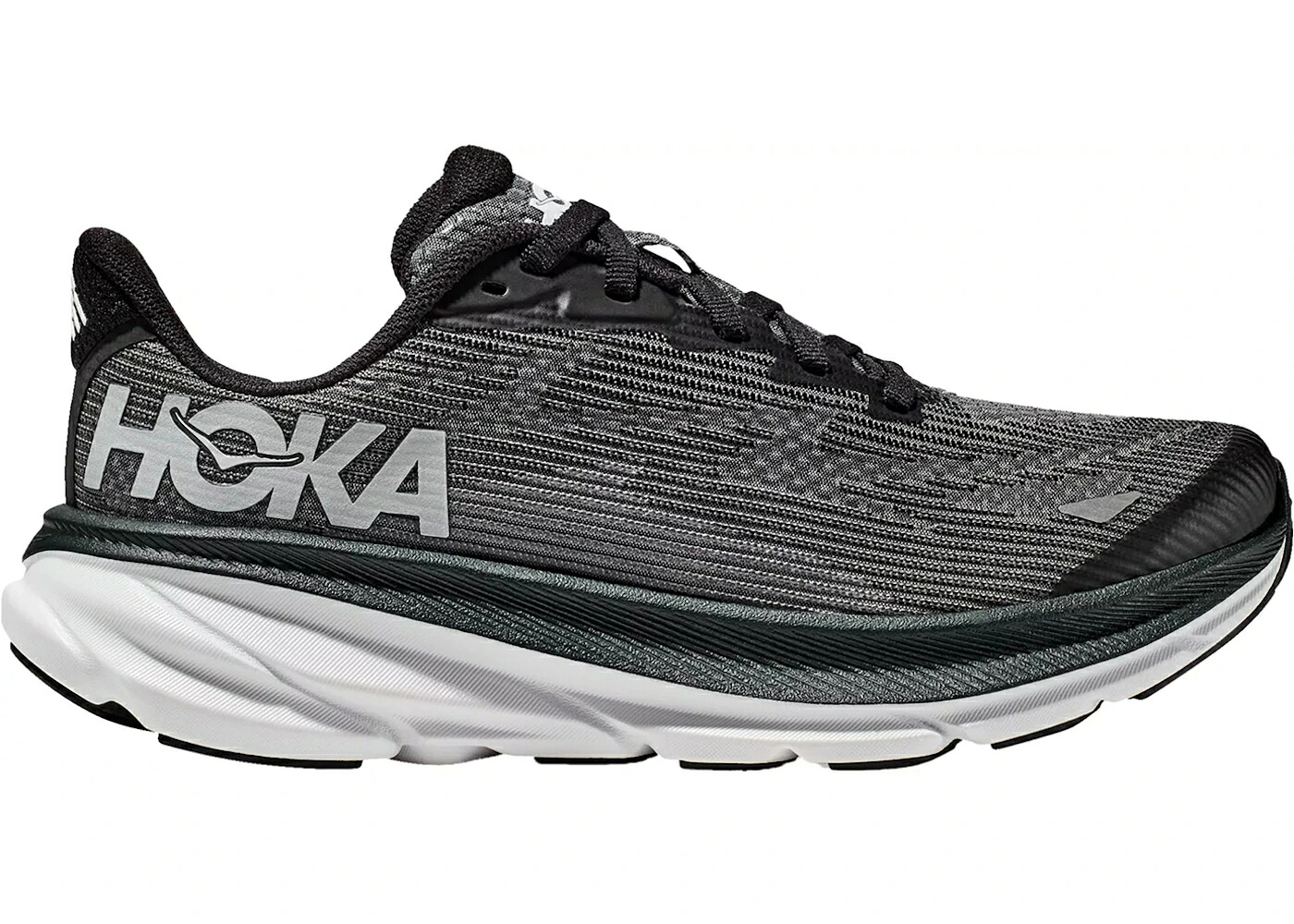ホカオネオネ 黒色 ブラック 白色 ホワイト ジュニア キッズ HOKA ONE ONE HOKA ONE CLIFTON 9 BLACK WHITE (GS) / BLACK WHITE ベビー マタニティ スニーカー|スニケス