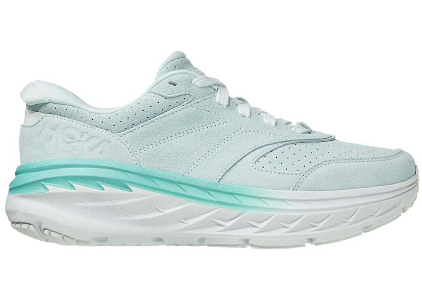 ホカオネオネ スエード スウェード 青色 ブルー スニーカー ユニセックス HOKA ONE ONE HOKA ONE BONDI L SUEDE BLUE GLASS (ALL GENDER) / BLUE GLASS ATLANTIS メンズ