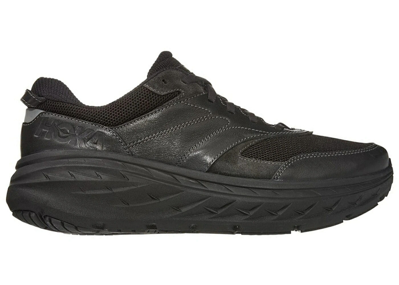 ホカオネオネ 黒いこと 黒いこと スニーカー ユニ一発やる HOKA ONE ONE HOKA ONE BONDI L BLACK (ALL GENDER) / BLACK RAVEN メンズ