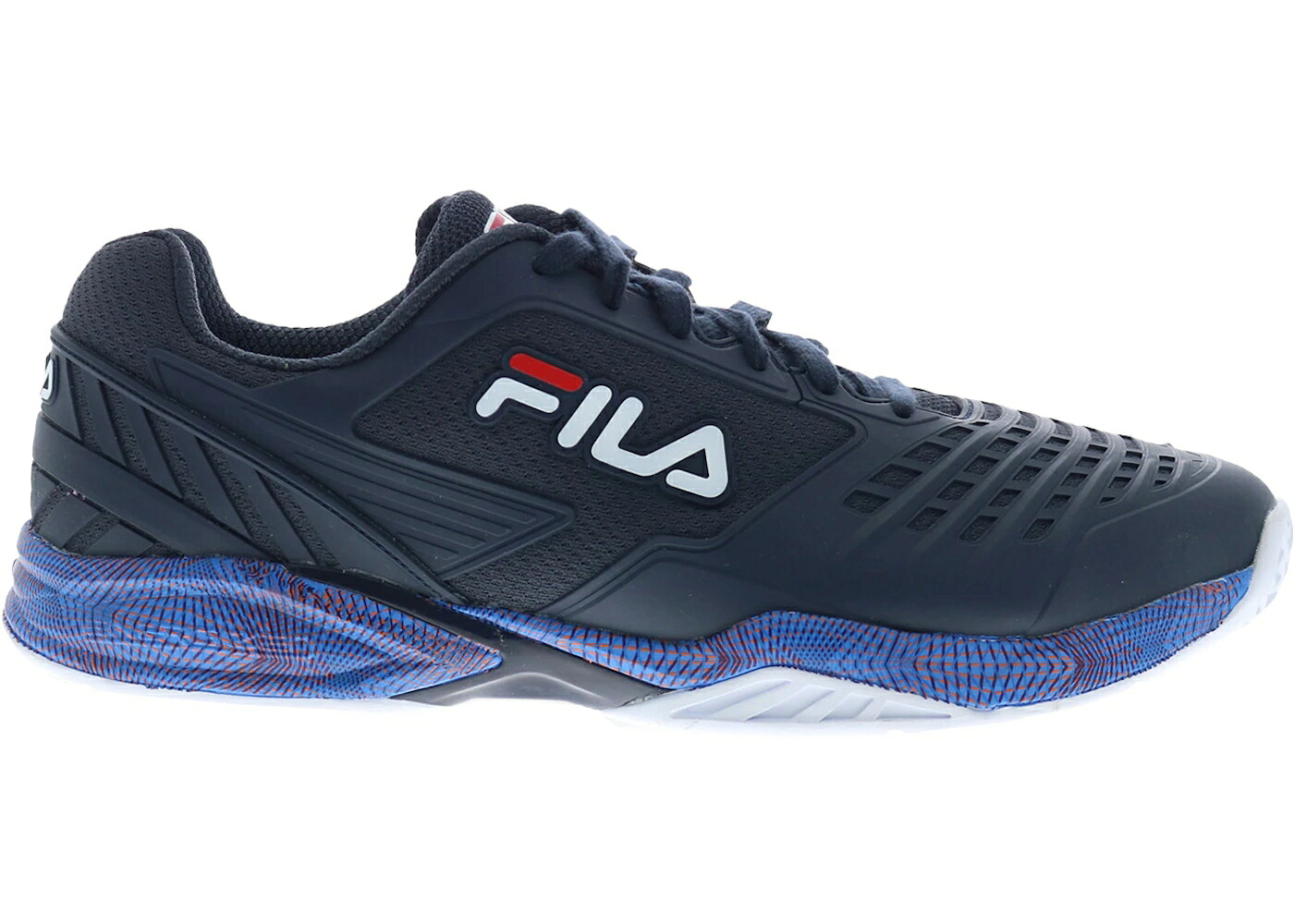フィラ 青色 ブルー 白色 ホワイト 橙 オレンジ スニーカー メンズ FILA AXILUS 2 ENERGIZED BLUE WHITE ORANGE / BLUE WHITE ORANGE｜スニケス