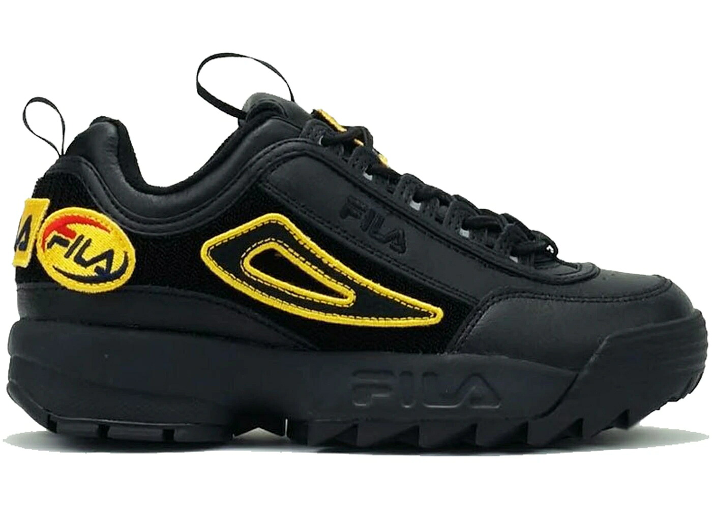 フィラ 黒いこと 黒いこと WOMEN\u0027S スニーカー レディース FILA DISRUPTOR 2 PATCHES BLACK (WOMEN\u0027S) / BLACK BLACK BLACK