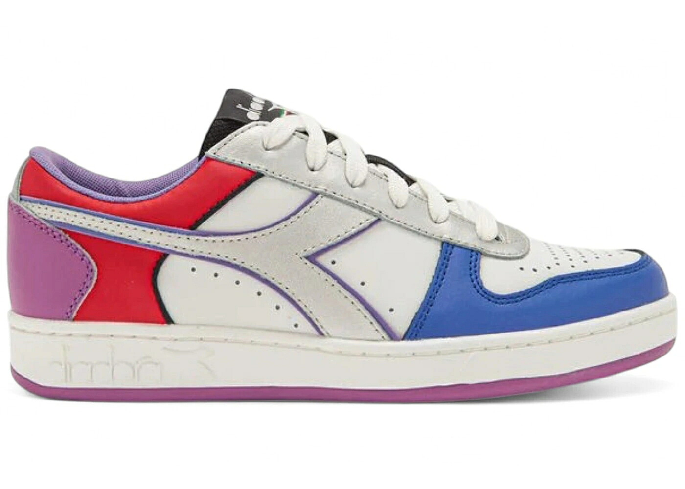 ディアドラ マジック ギャラクシー 白色 ホワイト 銀色 シルバー ピンク 青色 ブルー WOMEN'S スニーカー メンズ DIADORA MAGIC BASKET LOW GALAXY WHITE SILVER PINK BLUE (WOMEN'S) / WHITE SILVER PINK BLUE