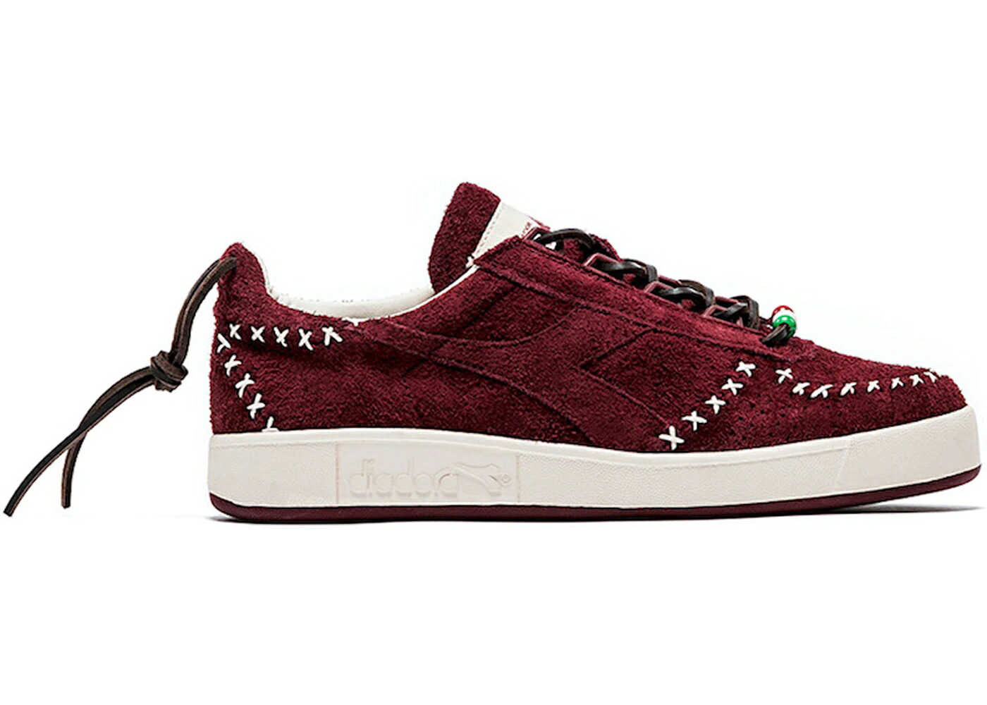 ディアドラ エリート 白色 ホワイト スニーカー メンズ DIADORA B ELITE SOCIAL STATUS X PIC WINE / WINE WHITE