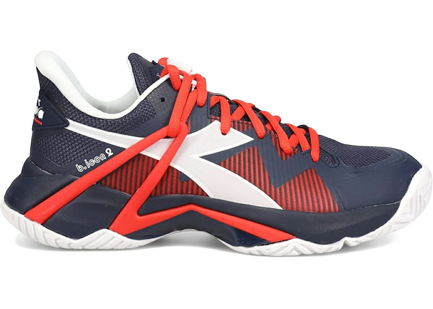 ディアドラ 青色 ブルー 赤 レッド 白色 ホワイト B.ICON スニーカー メンズ DIADORA 2 AG BLUE CORSAIR FIERY RED / BLUE CORSAIR WHITE FIERY RED｜スニケス 23,310円