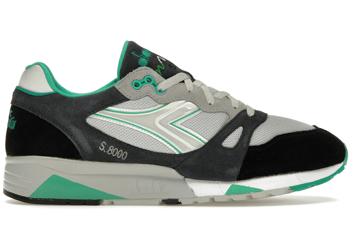 ディアドラ 灰色 グレー グレイ 紺色 ネイビー 黒色 ブラック スニーカー メンズ DIADORA S8000 ESPRESSO RISTRETTO / GLACIER GRAY DARK NAVY BLACK