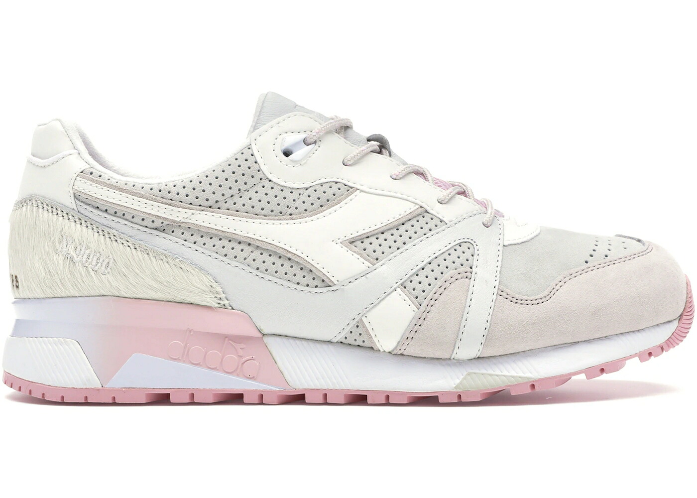 ディアドラ 白いこと 白いこと サクラ色 スニーカー メンズ DIADORA N9000 24 KILATES X LARGE COPITO / WHITE PINK