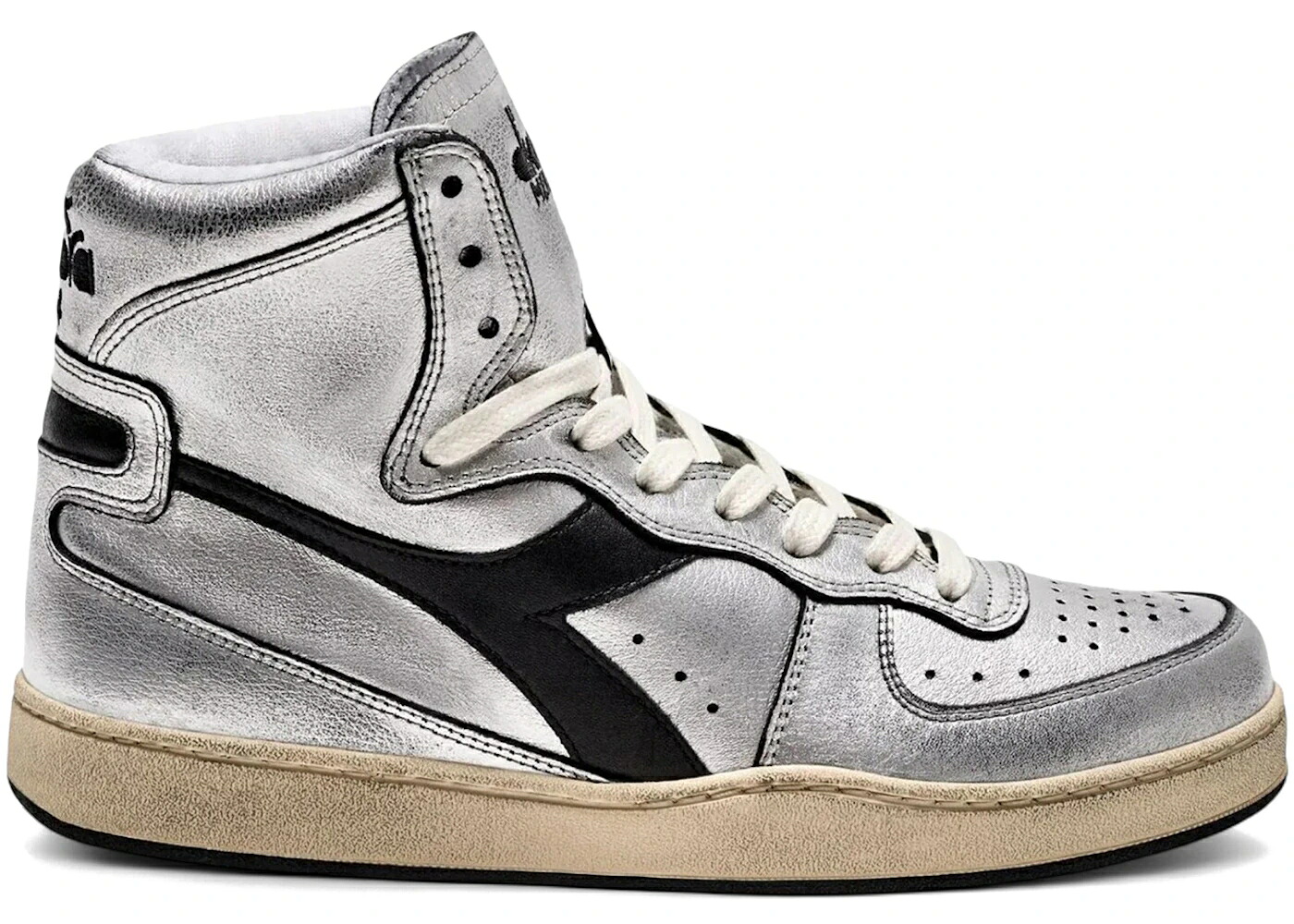 ディアドラ 銀色 シルバー 黒色 ブラック WOMEN'S スニーカー レディース DIADORA BASKET SILVER USED METALLIZED BLACK (WOMEN'S) / SILVER METALLIZED BLACK|スニケス
