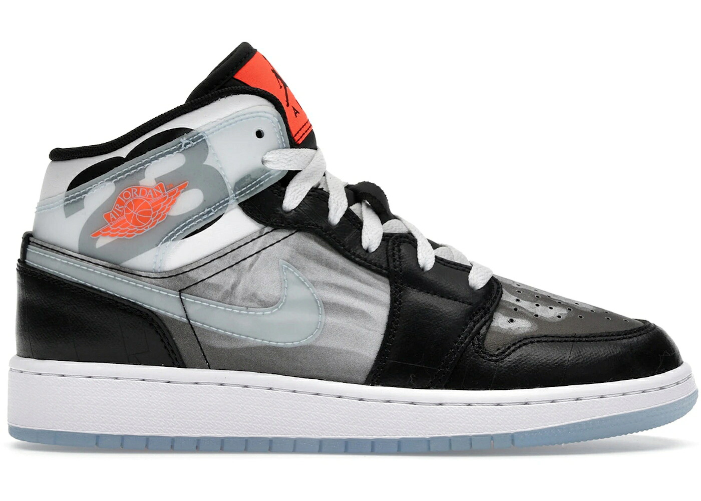 ナイキ ジョーダン ミッド 黒いこと 黒いこと 青味 青み クリムゾン 御坊っちゃん キッズ JORDAN 1 MID SS X-RAY (GS) / BLACK ICE BLUE TOTAL CRIMSON もの言う花 マタニティ スニーカー
