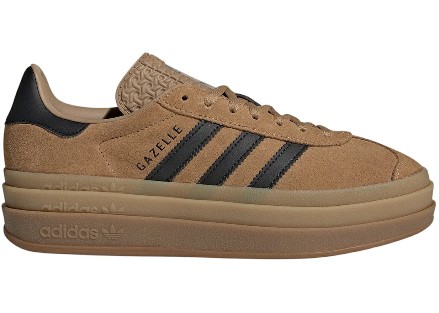アディダス ガゼル 黒いこと 黒いこと 中核グループ WOMEN\u0027S スニーカー レディース ADIDAS GAZELLE BOLD CARDBOARD BLACK GUM (WOMEN\u0027S) / CARDBOARD CORE BLACK GUM