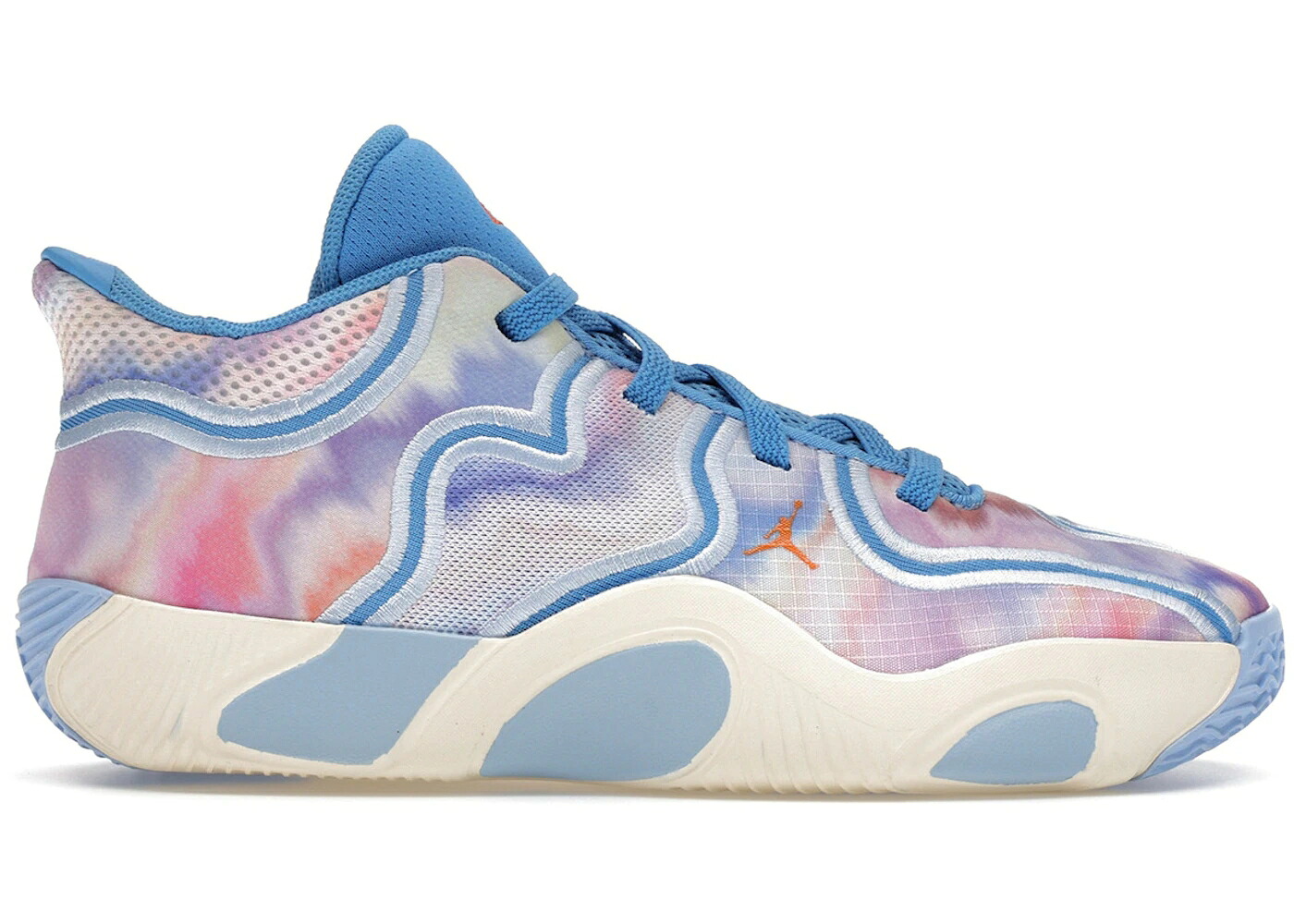 ナイキ ジョーダン ネクタイ 青色 ブルー アイボリー ジュニア キッズ JORDAN TATUM 3 TIE DYE (PS) / UNIVERSITY BLUE PALE IVORY ROYAL ベビー マタニティ スニーカー