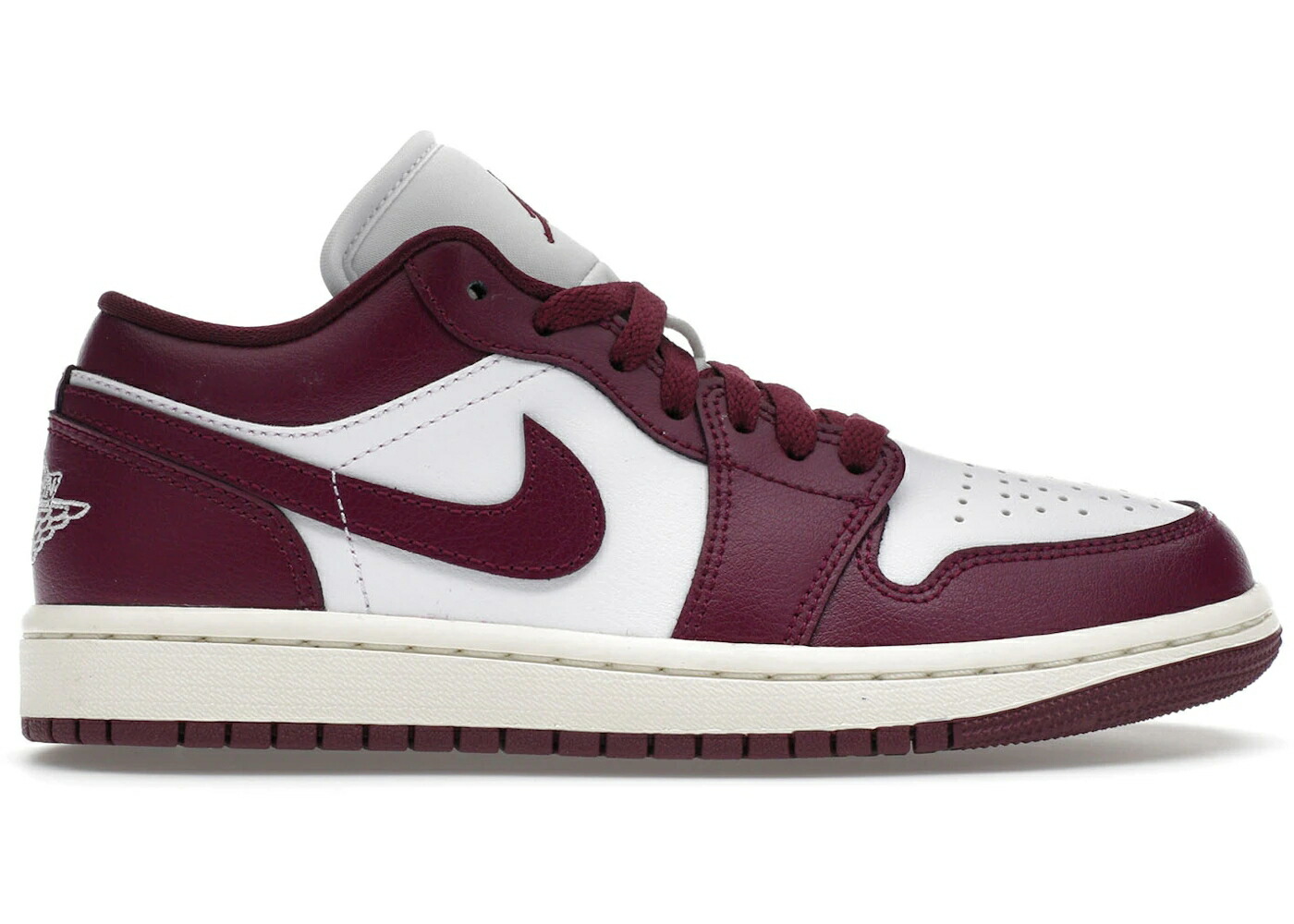 ナイキ ジョーダン 白いこと 白いこと WOMEN\u0027S スニーカー レディース JORDAN 1 LOW BORDEAUX (WOMEN\u0027S) / WHITE SAIL BORDEAUX 靴-スニーカー