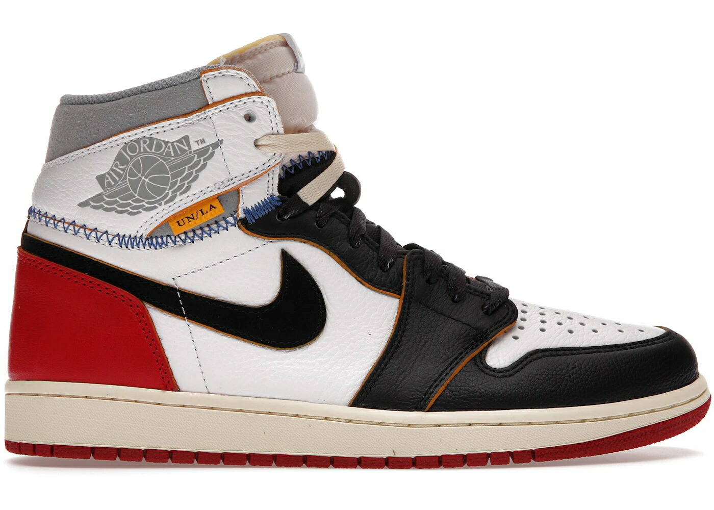 ナイキ ジョーダン ハイ ユニオン 黒色 ブラック 白色 ホワイト 赤 レッド ロサンゼルス スニーカー メンズ JORDAN 1 RETRO HIGH UNION LOS ANGELES BLACK TOE / WHITE BLACK VARSITY RED WOLF