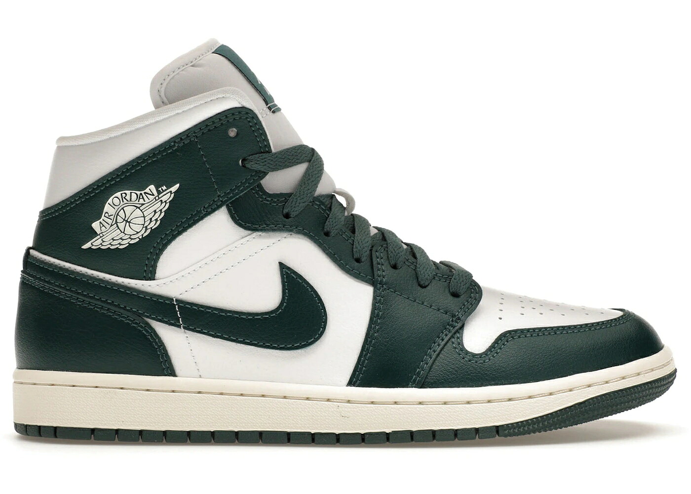 ナイキ ジョーダン ミッド 緑 緑であること 白いこと 白いこと WOMEN\u0027S スニーカー レディース JORDAN 1 MID OXIDISED GREEN (WOMEN\u0027S) / WHITE SAIL OXIDISED GREEN