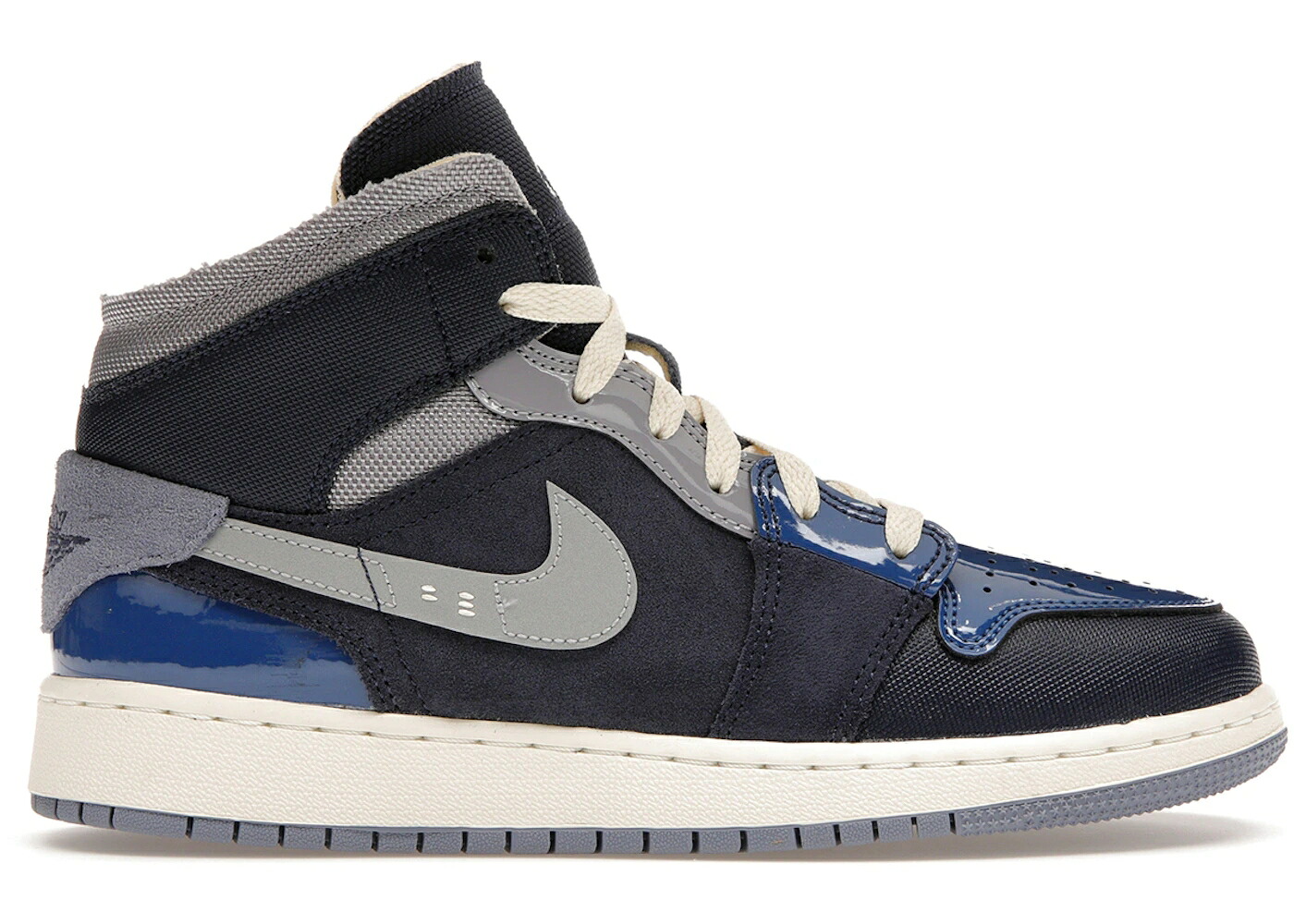 ナイキ ジョーダン ミッド 青味 青み 御坊っちゃん キッズ JORDAN 1 MID SE CRAFT OBSIDIAN (GS) / OBSIDIAN FRENCH BLUE ASHEN SLATE もの言う花 マタニティ スニーカー