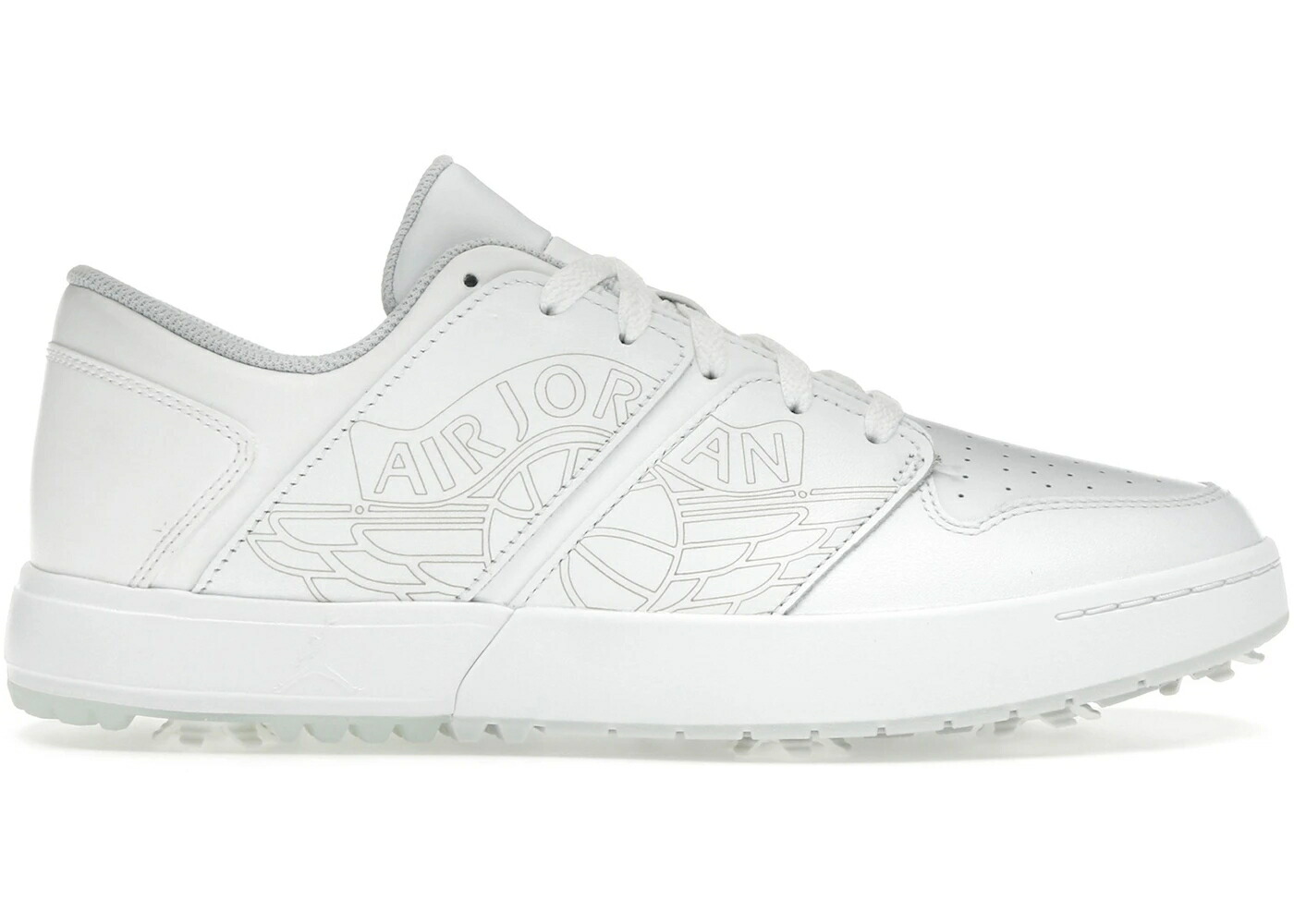 ナイキ ジョーダン ゴルフ 白色 ホワイト ピュア プラチナム 青色 ブルー スニーカー メンズ JORDAN NU RETRO 1 LOW GOLF WHITE PURE PLATINUM / WHITE PURE PLATINUM BLUE TINT