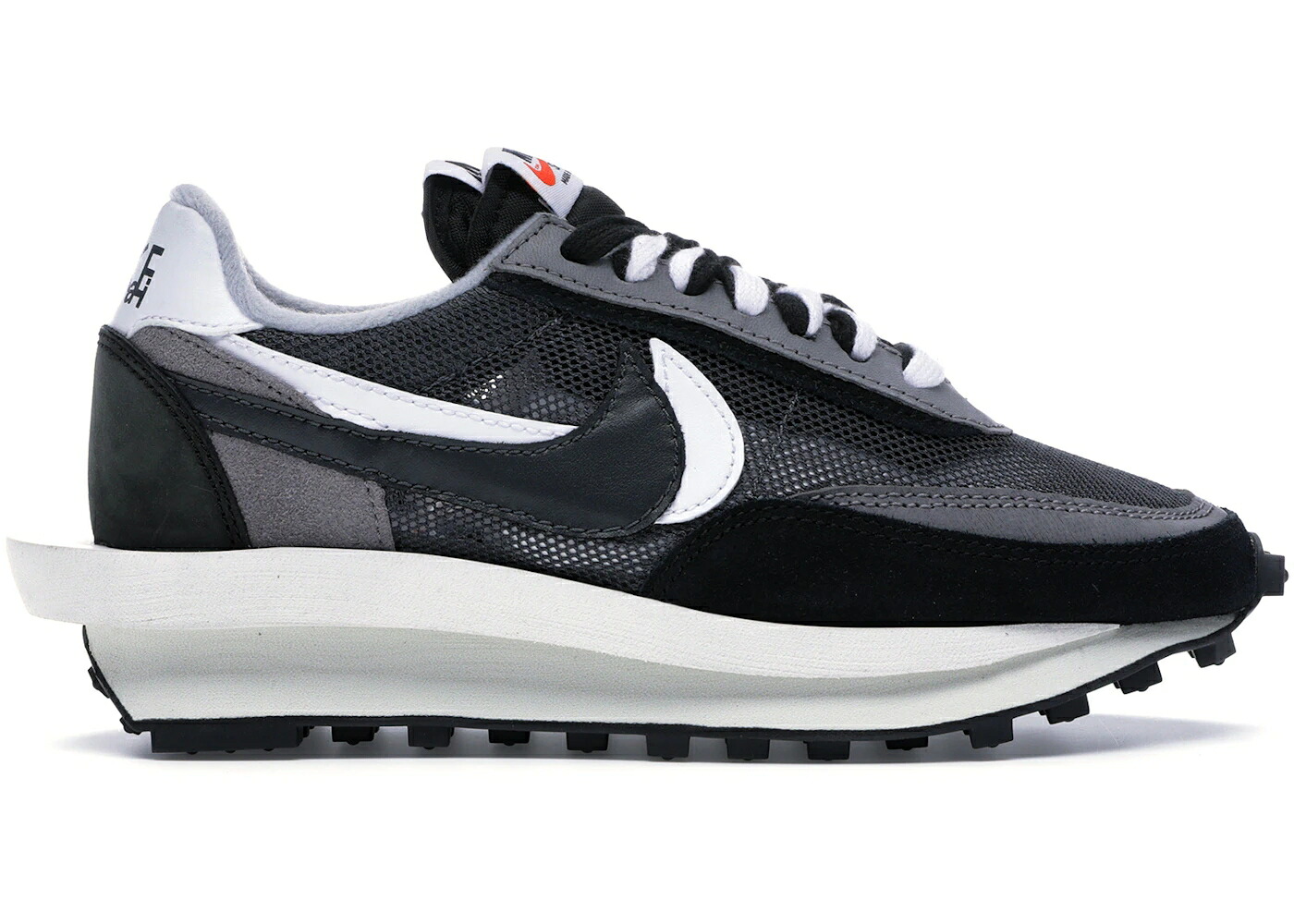 ナイキ ワーヘル 黒いこと 黒いこと 白いこと 白いこと スニーカー メンズ NIKE LD WAFFLE SACAI BLACK / BLACK ANTHRACITE WHITE GUNSMOKE